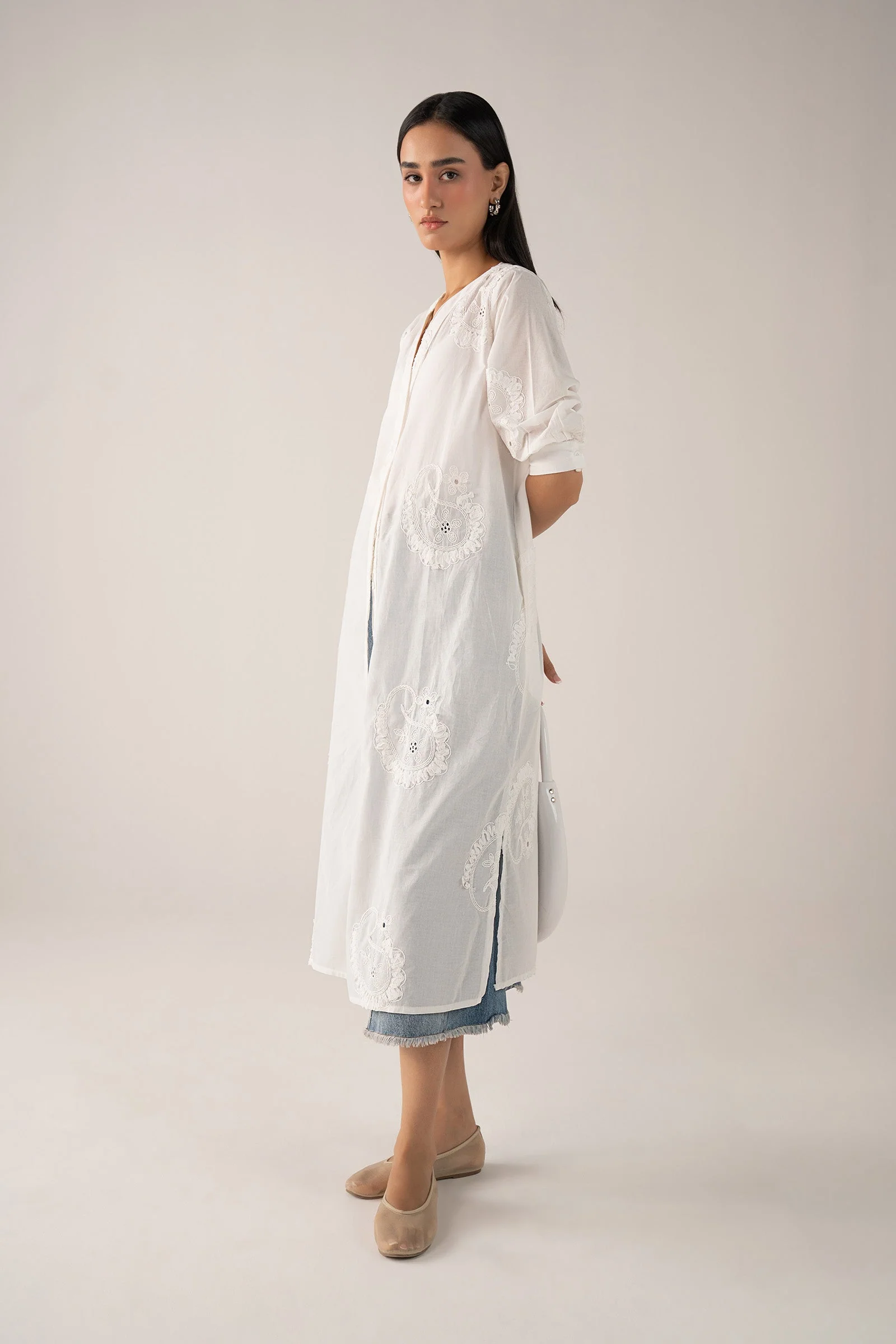Embroidered Cotton Dress - Image 7