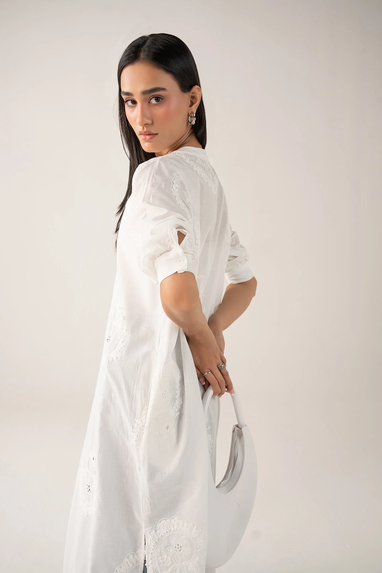 Embroidered Cotton Dress - Image 8