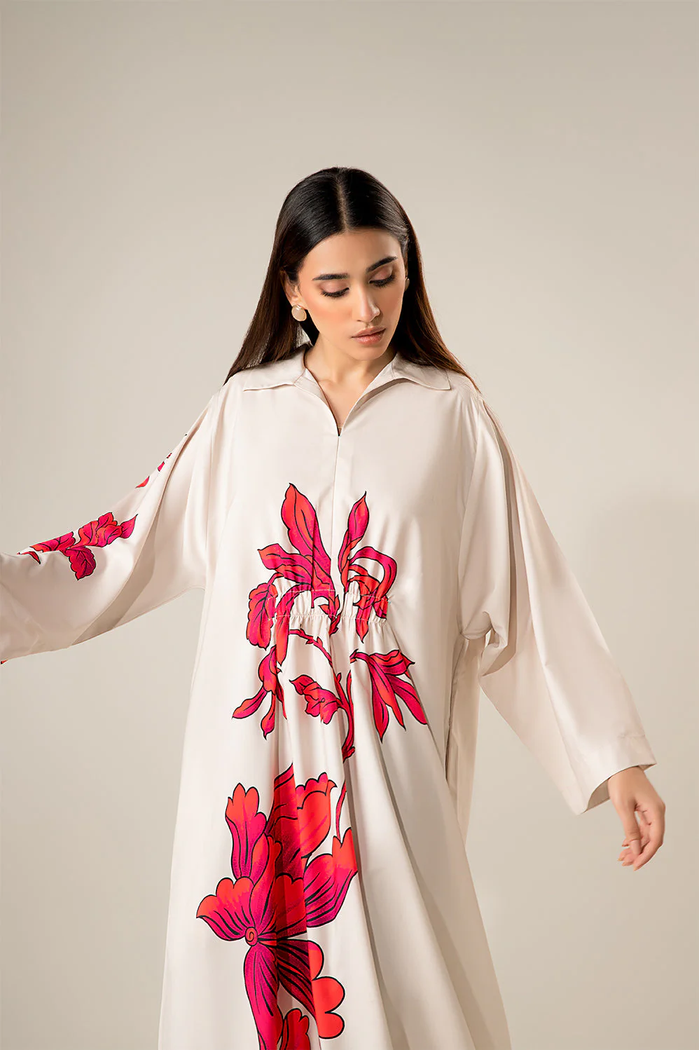 Floral Printed Dress - Image 4