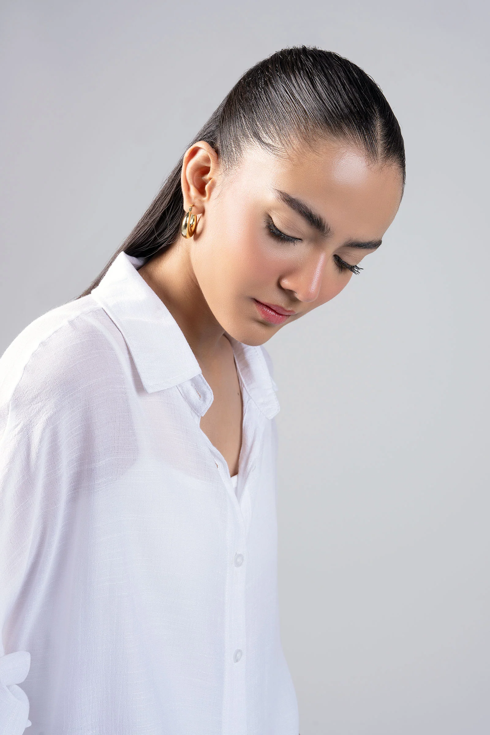 Long Button Down Shirt Dress - Image 5
