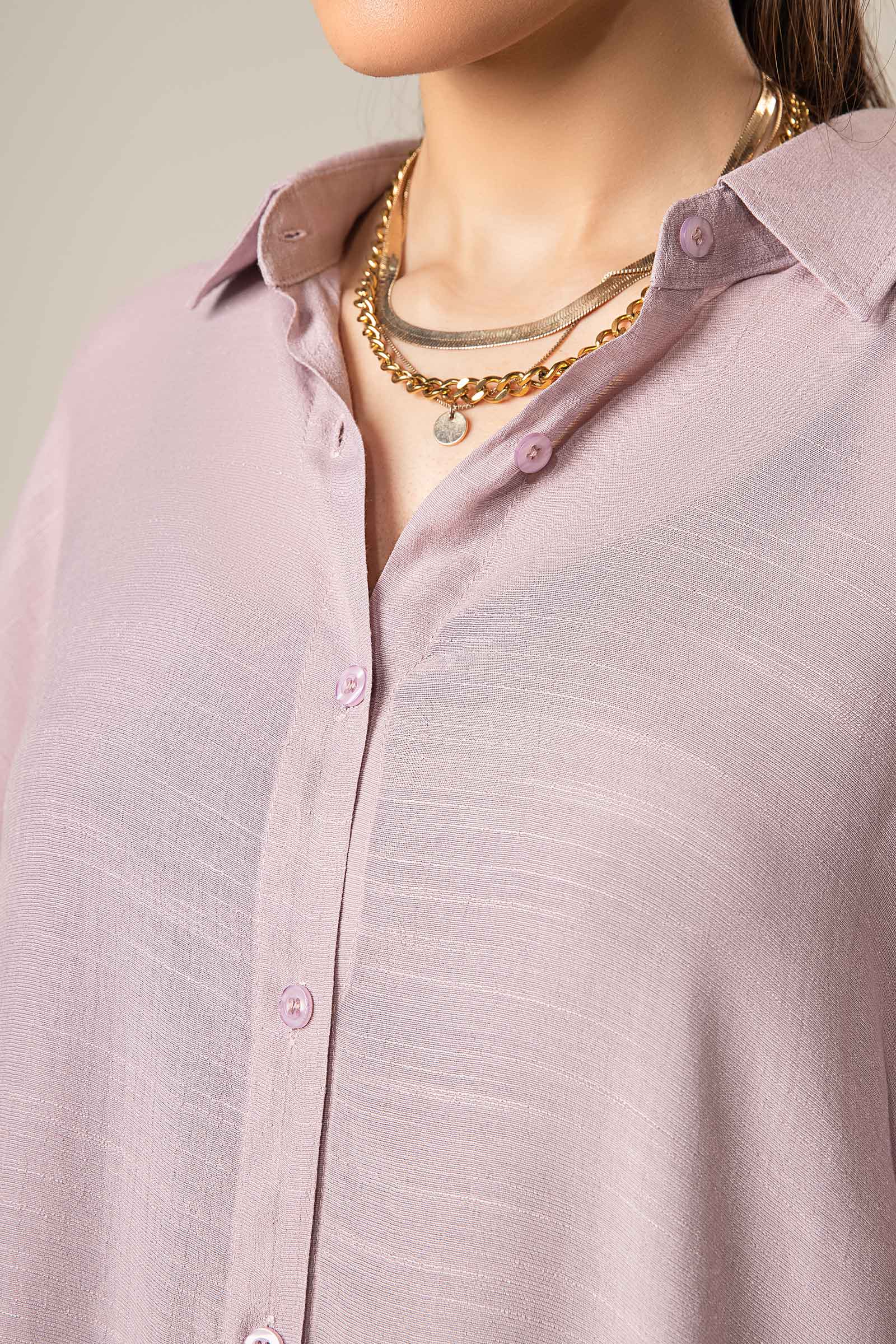 Long Button Down Shirt Dress - Image 4