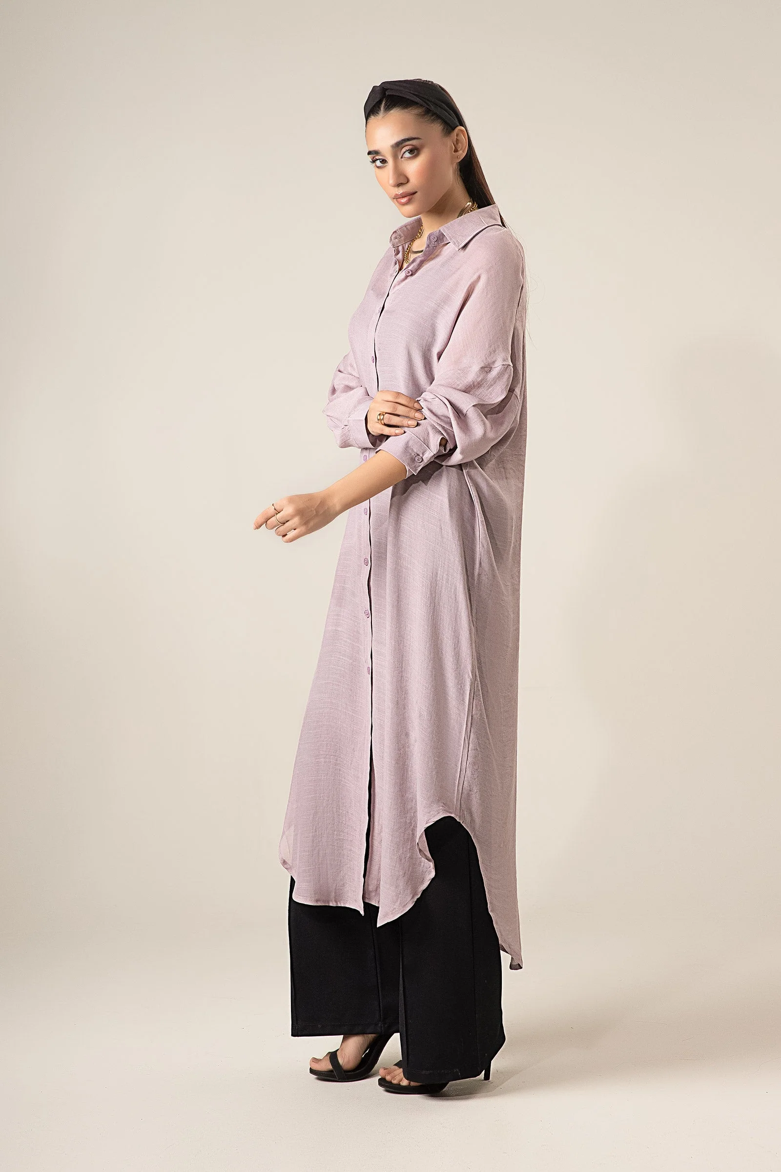 Long Button Down Shirt Dress - Image 5
