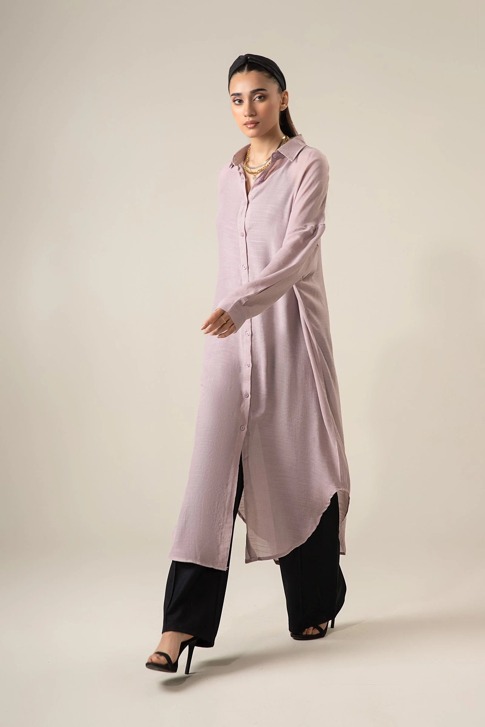 Long Button Down Shirt Dress - Image 6