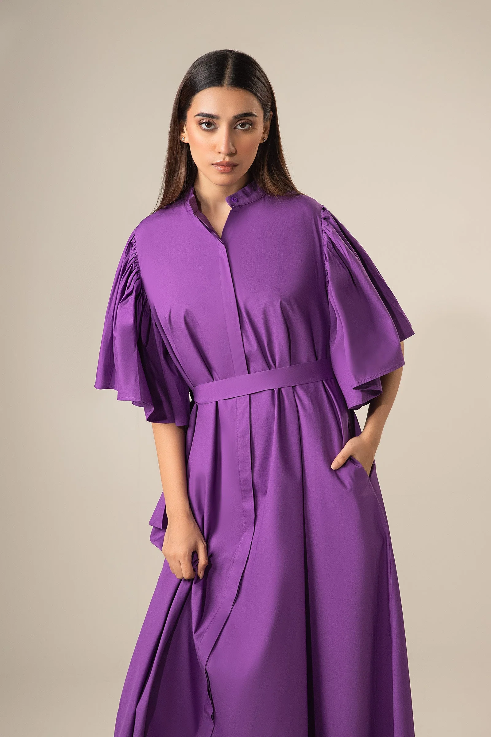 Flutter Sleeve Dress - Image 2