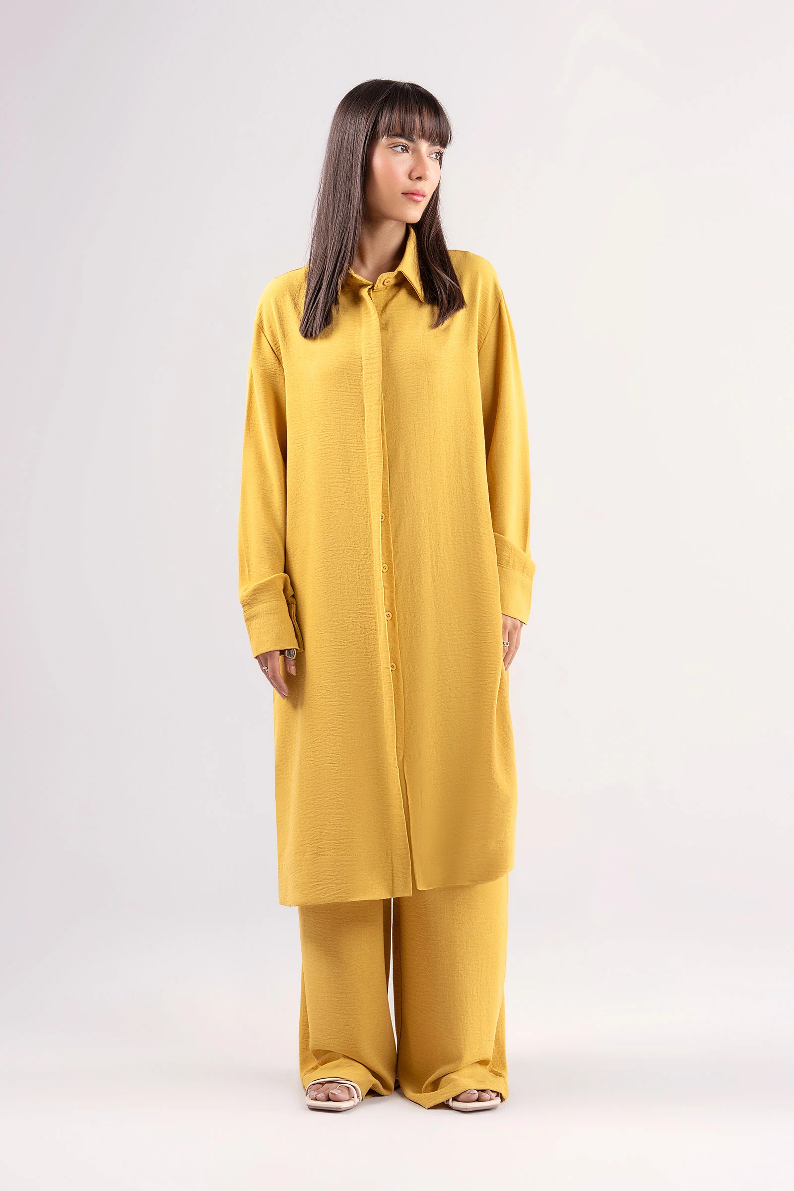Long Button Down Co-Ord Set