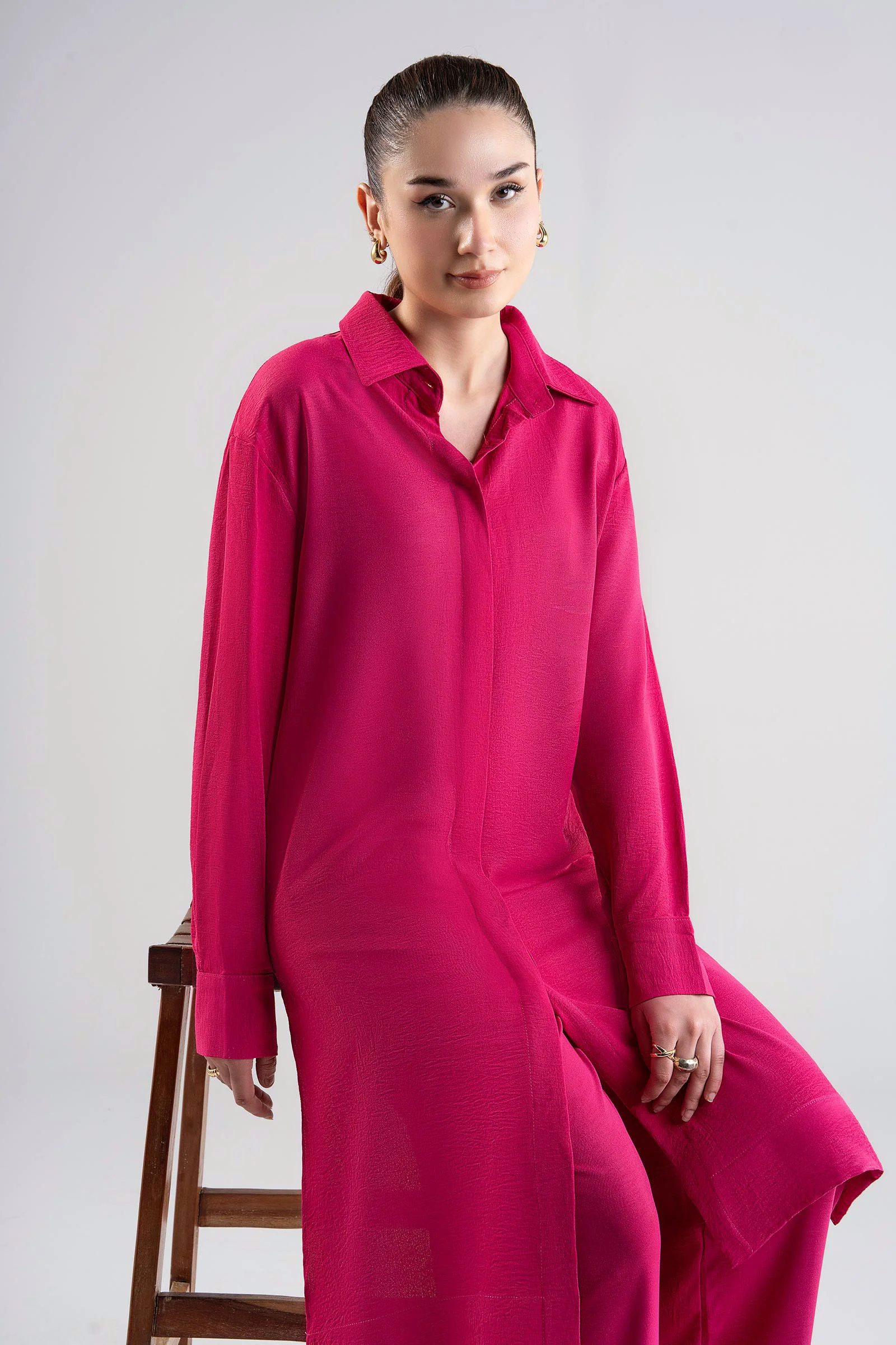 Long Button Down Co-Ord Set - Image 2