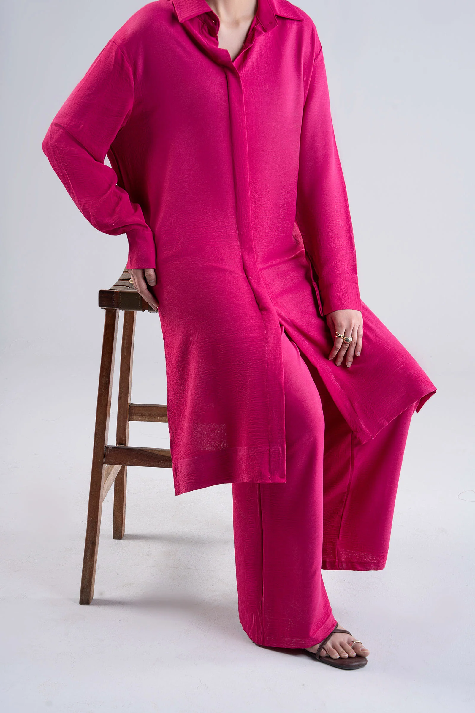 Long Button Down Co-Ord Set - Image 3