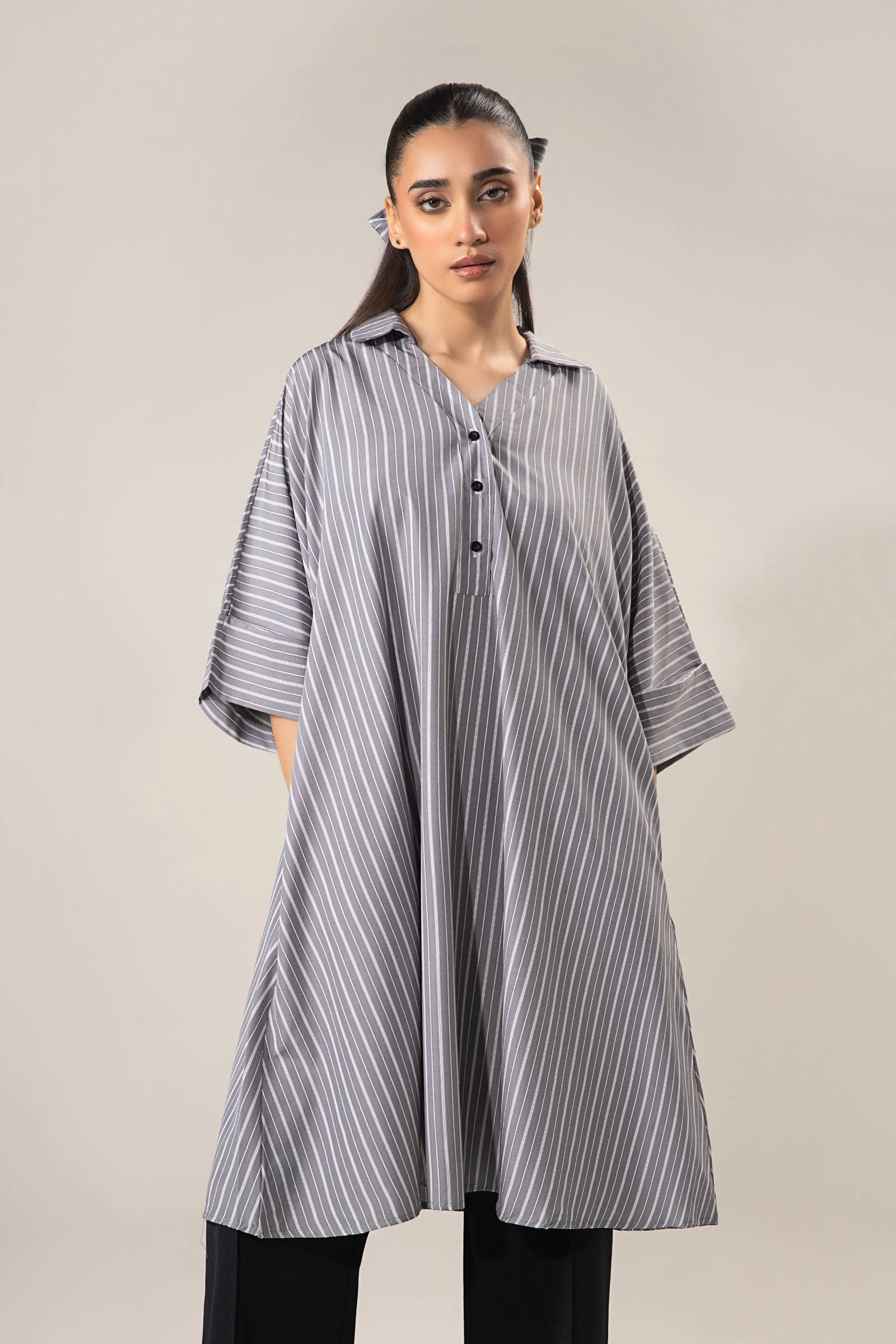 Belt Striped Tunic - Image 3