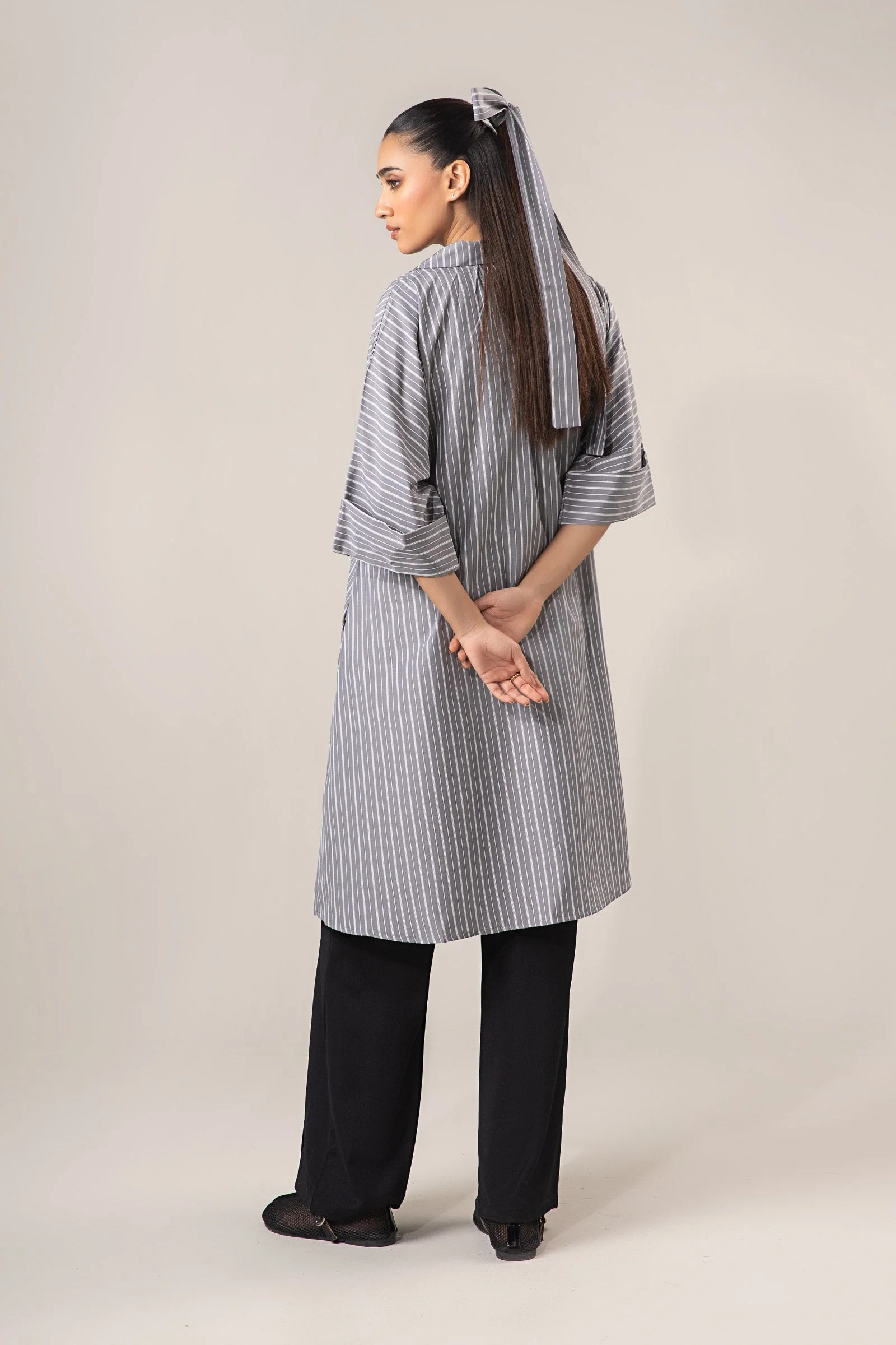 Belt Striped Tunic - Image 6
