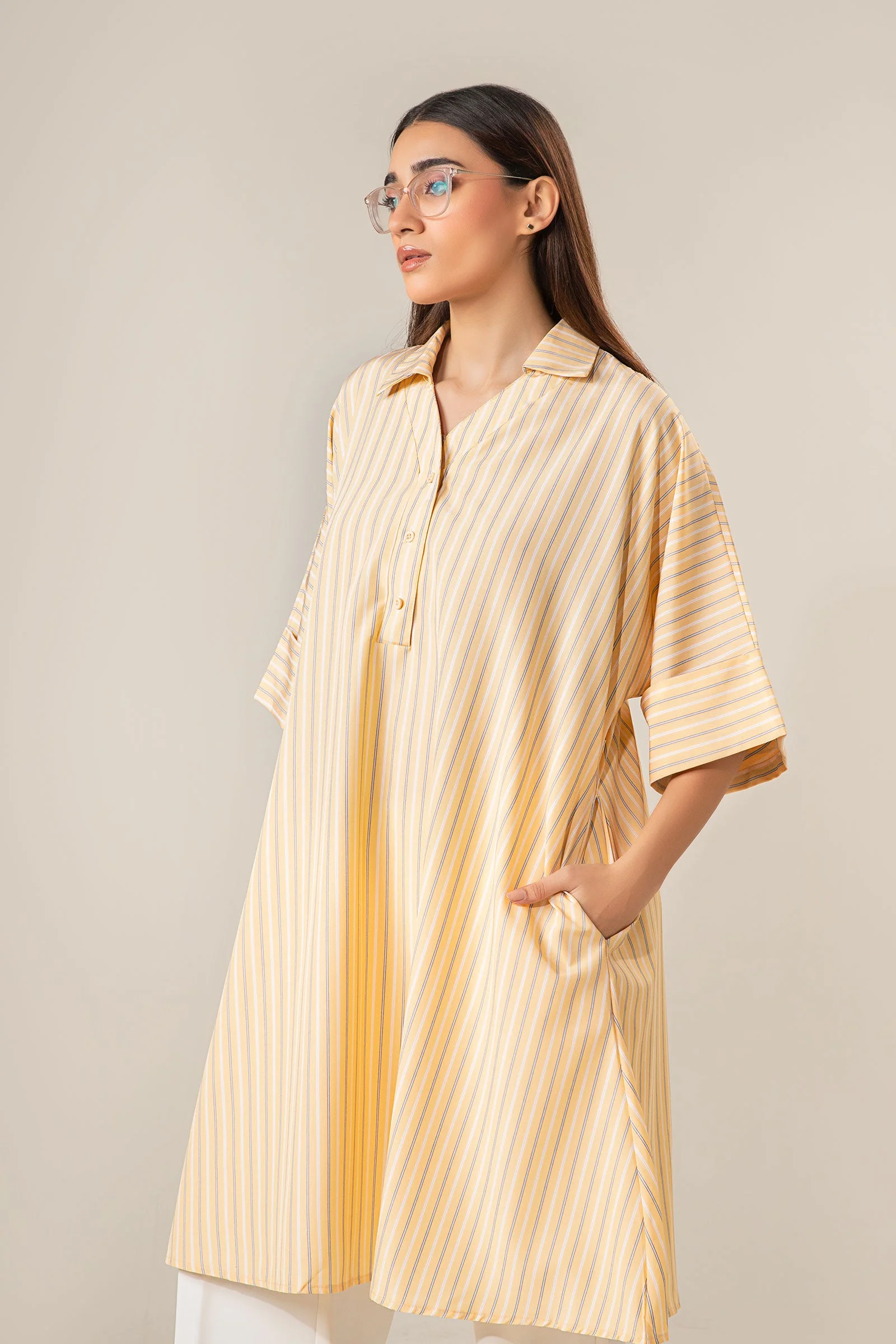 Belt Striped Tunic - Image 3
