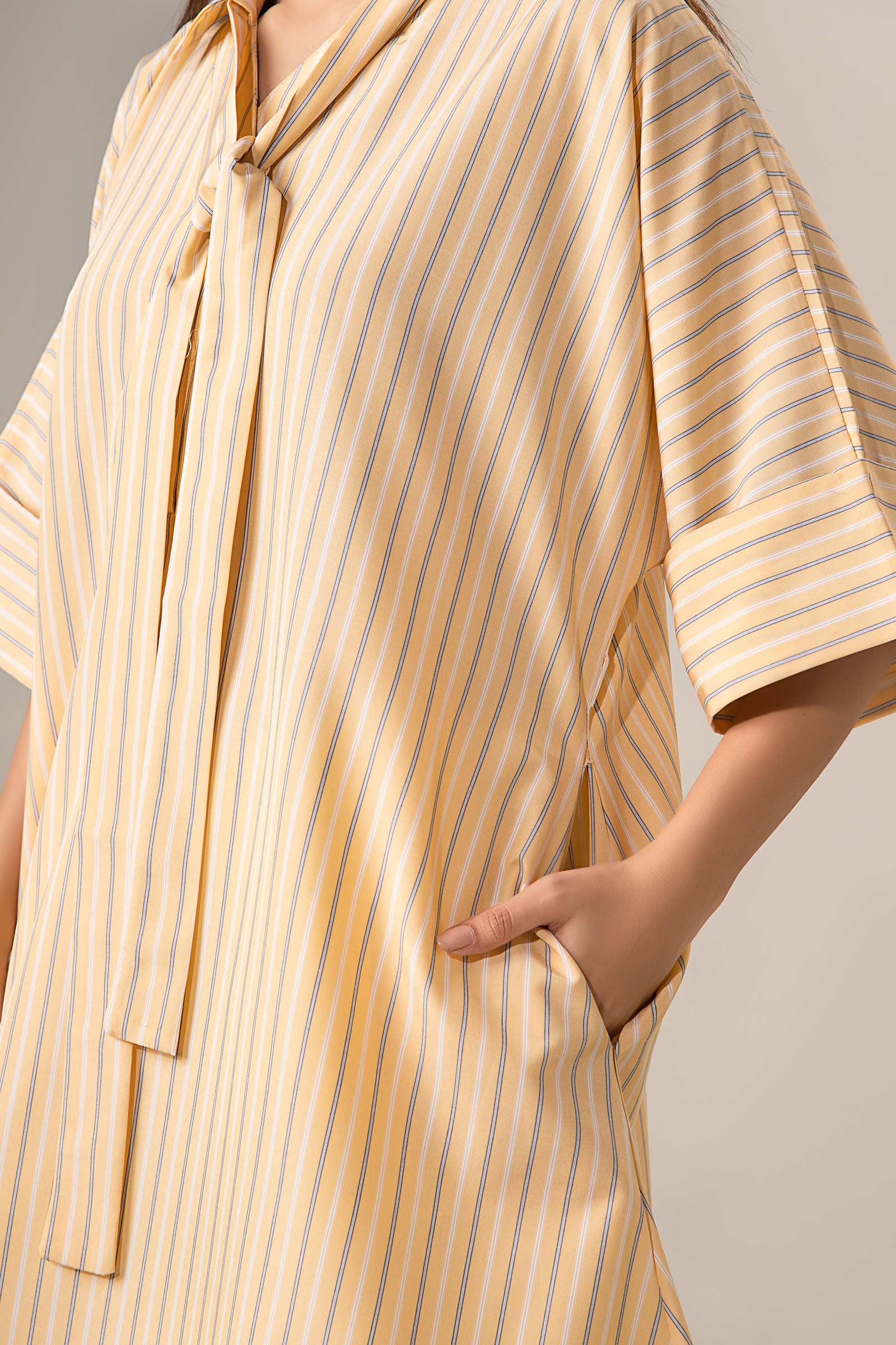 Belt Striped Tunic - Image 5
