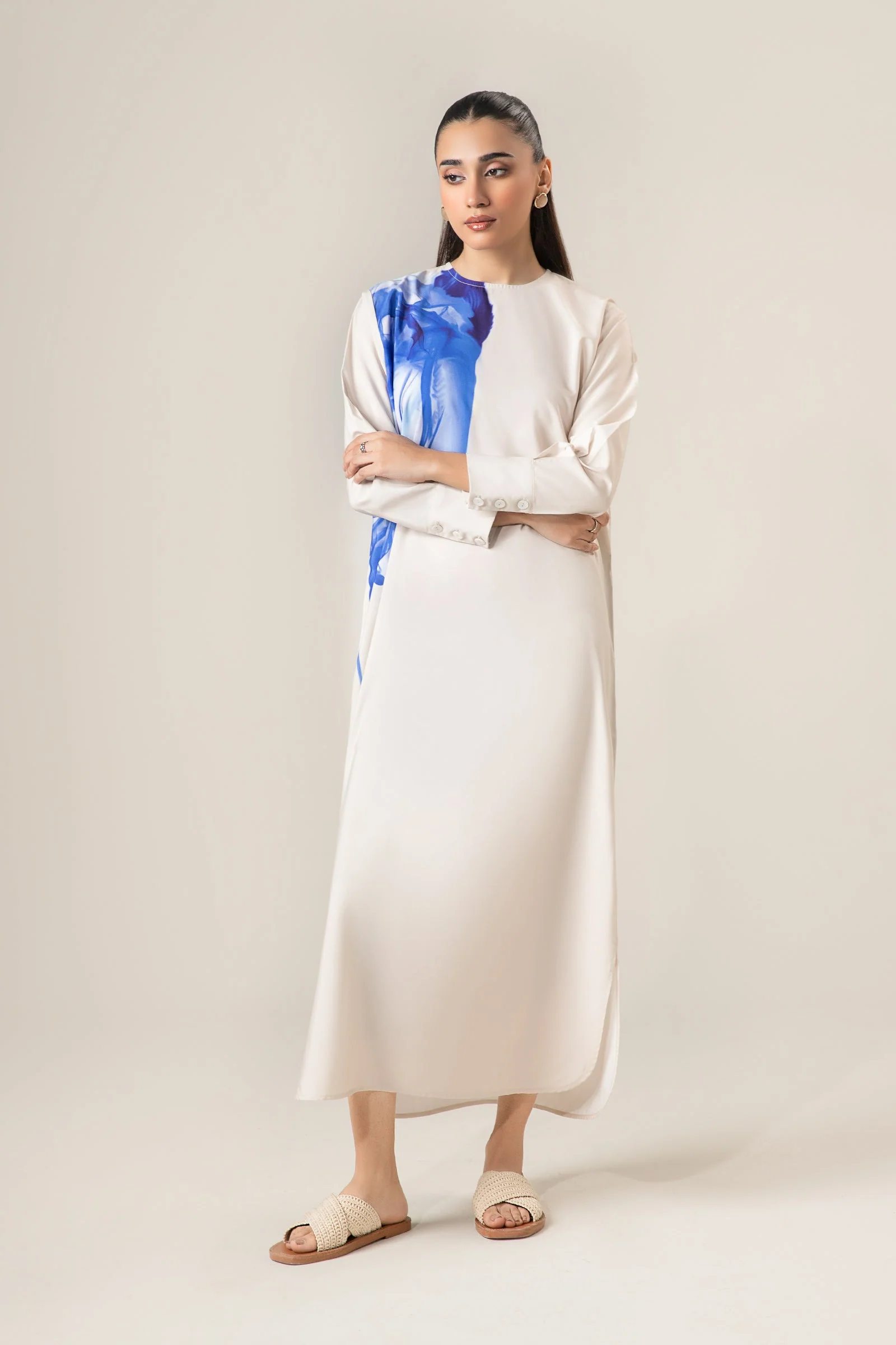 Abstract Print Dress