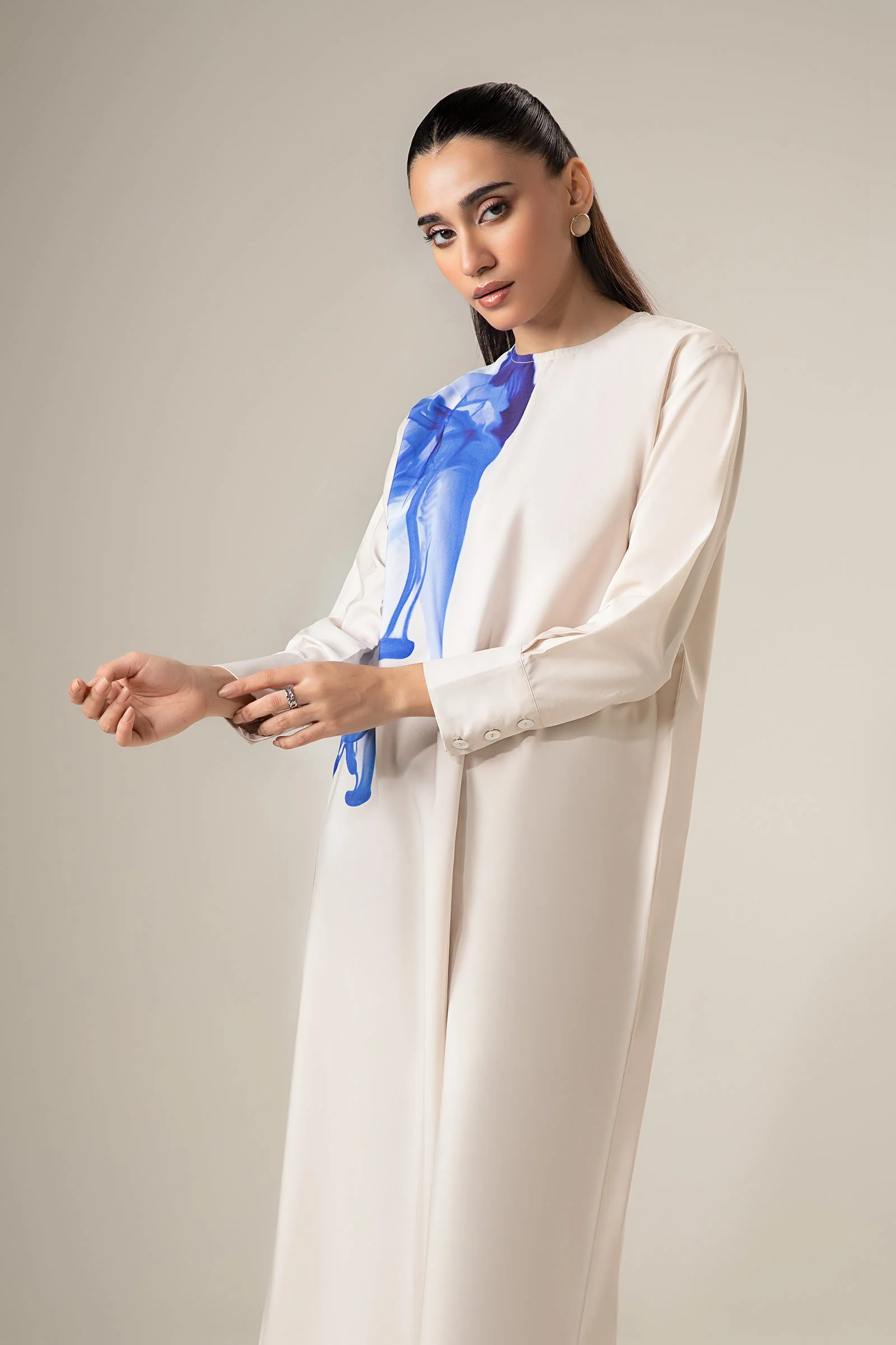 Abstract Print Dress - Image 4