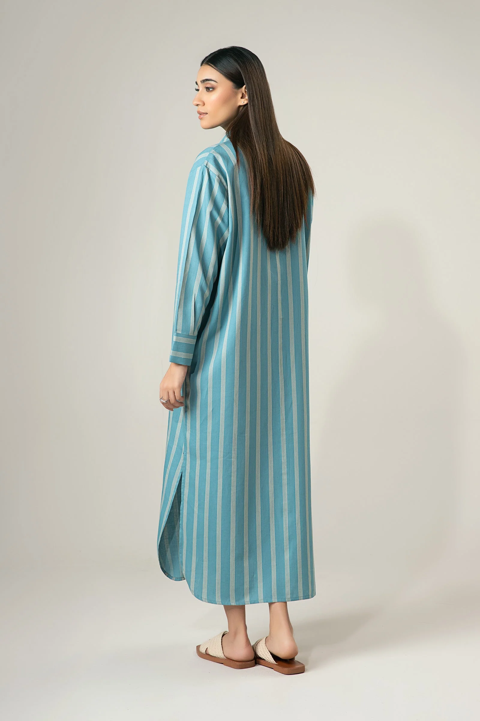 Striped Button-Down Dress - Image 5