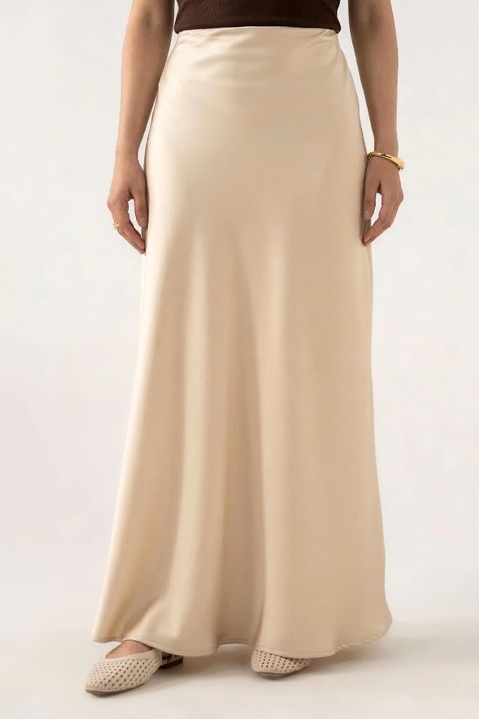 Silk Midi Skirt - Image 2