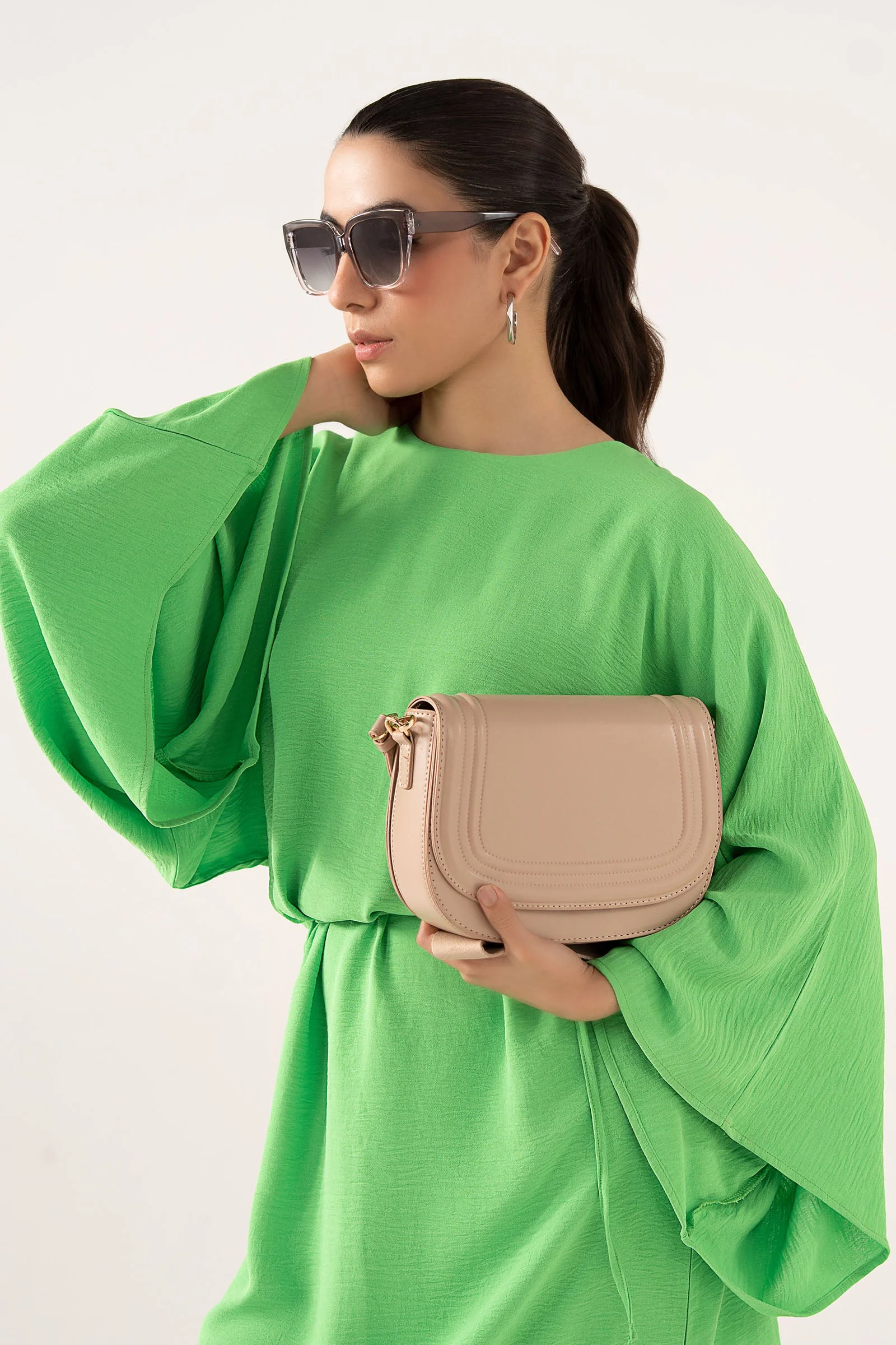 Batwing-Sleeve Dress - Image 10