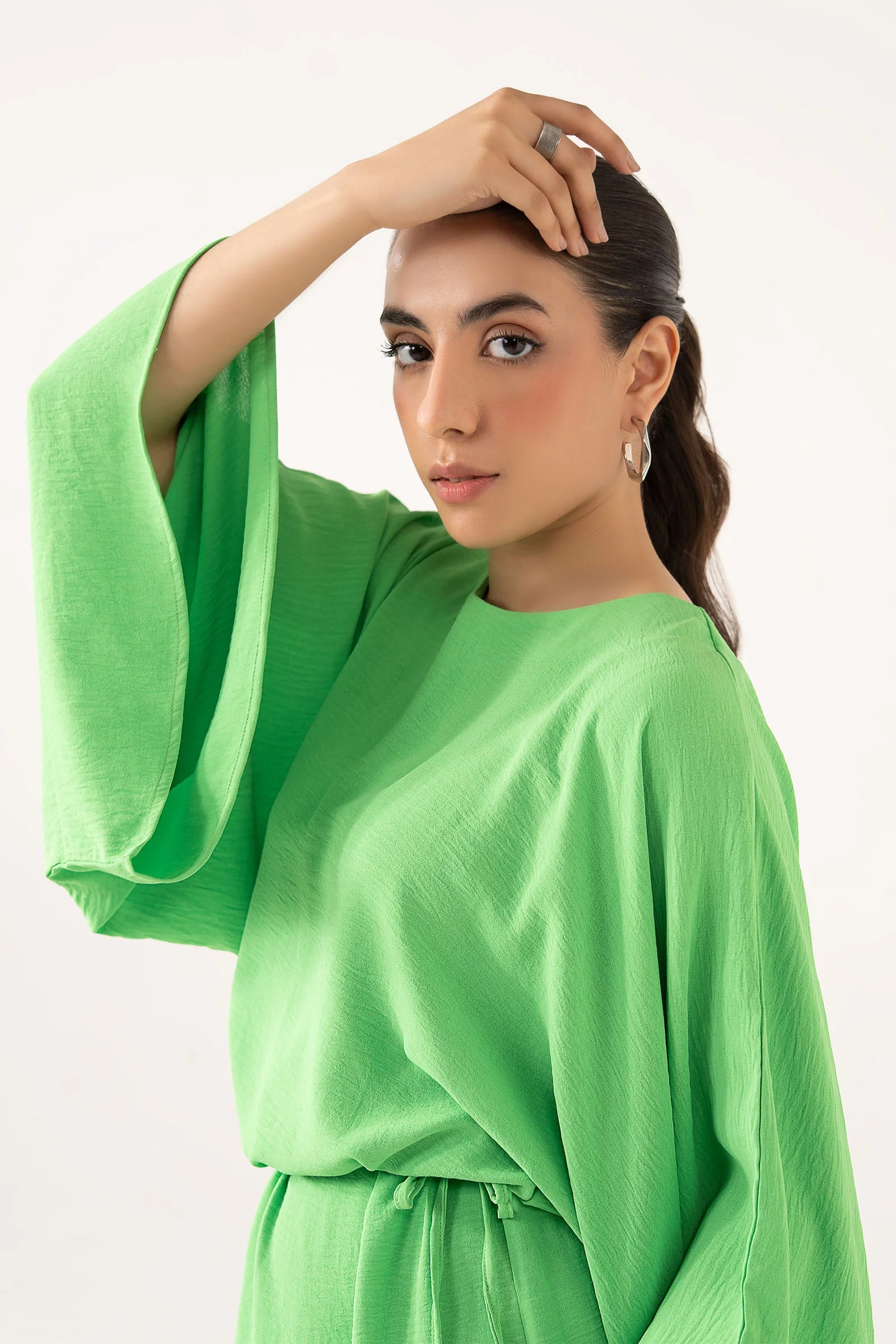 Batwing-Sleeve Dress - Image 8