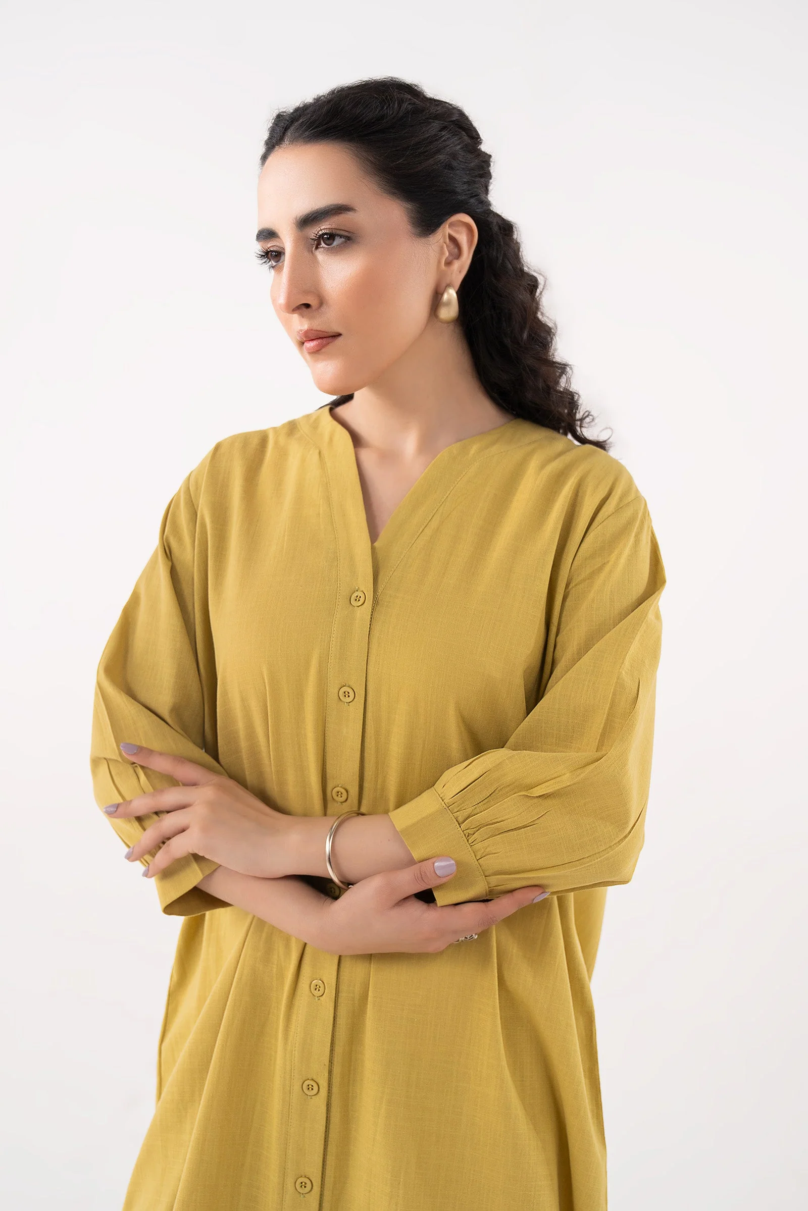 V-Neck Midi Dress - Image 5