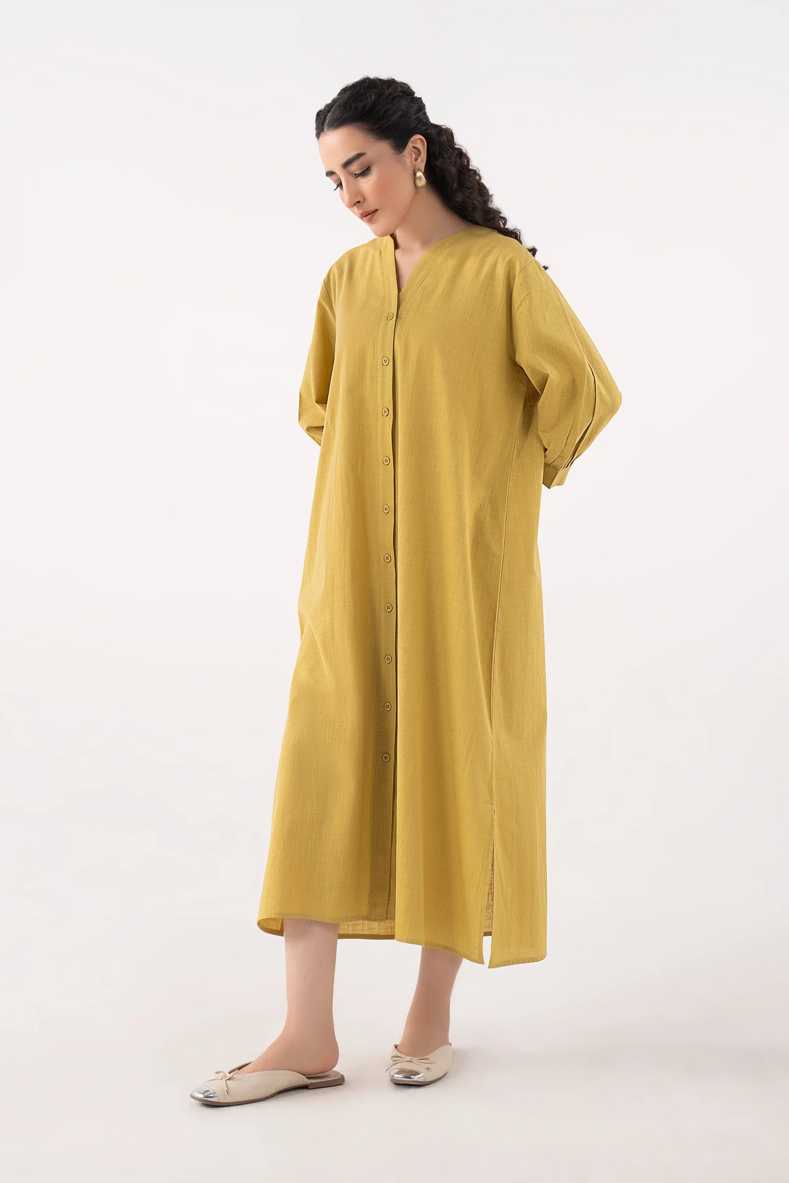 V-Neck Midi Dress - Image 7