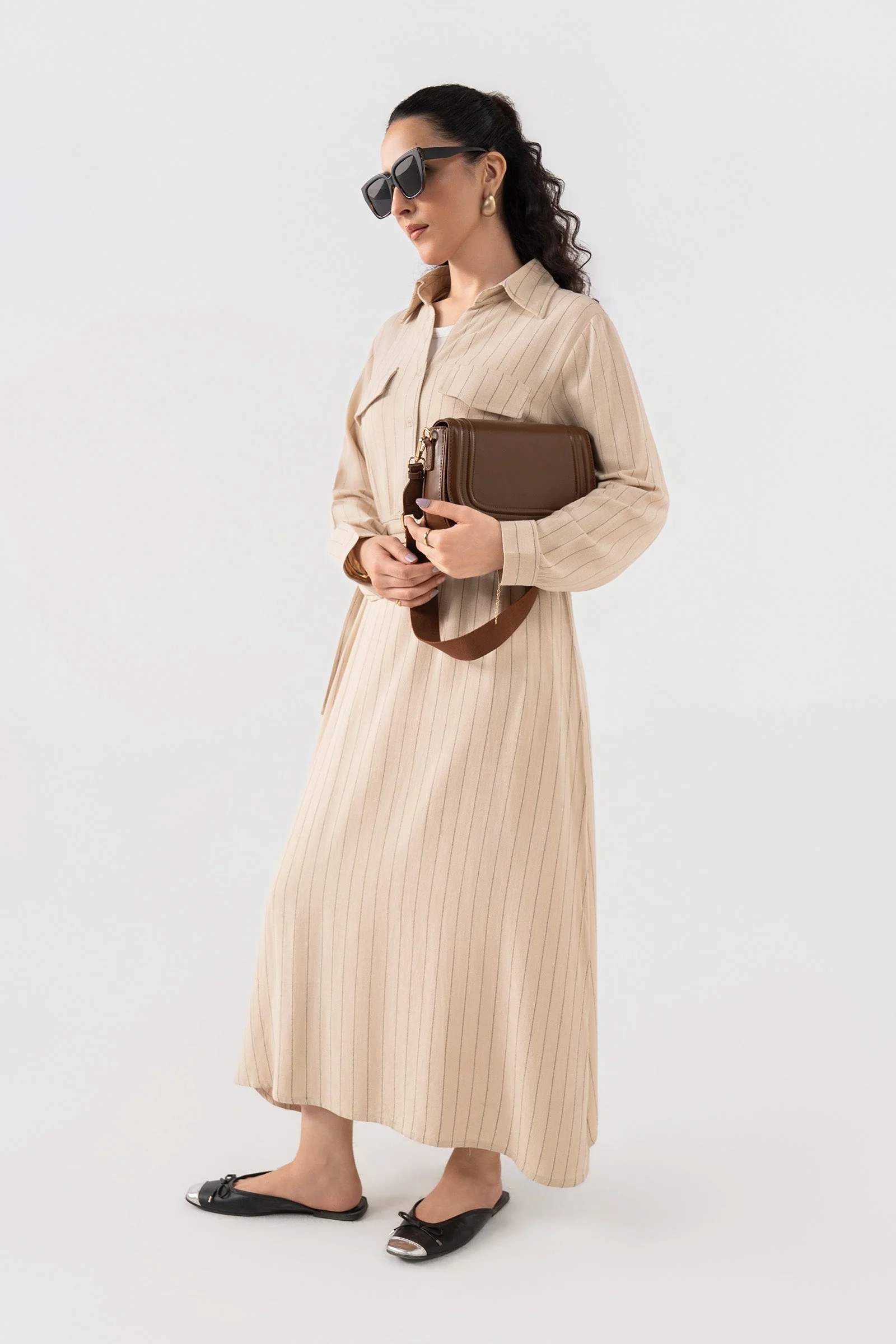 Striped Shirt Dress - Image 14