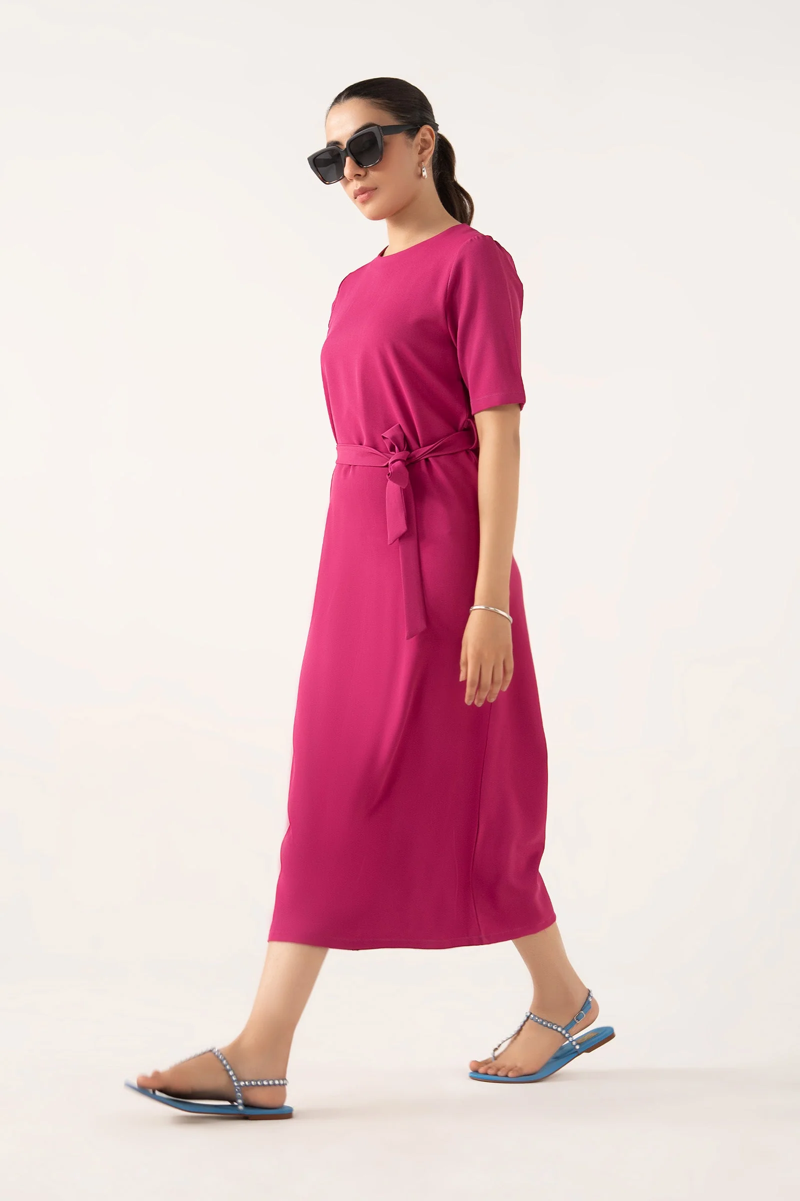 Belted Midi Dress - Image 13