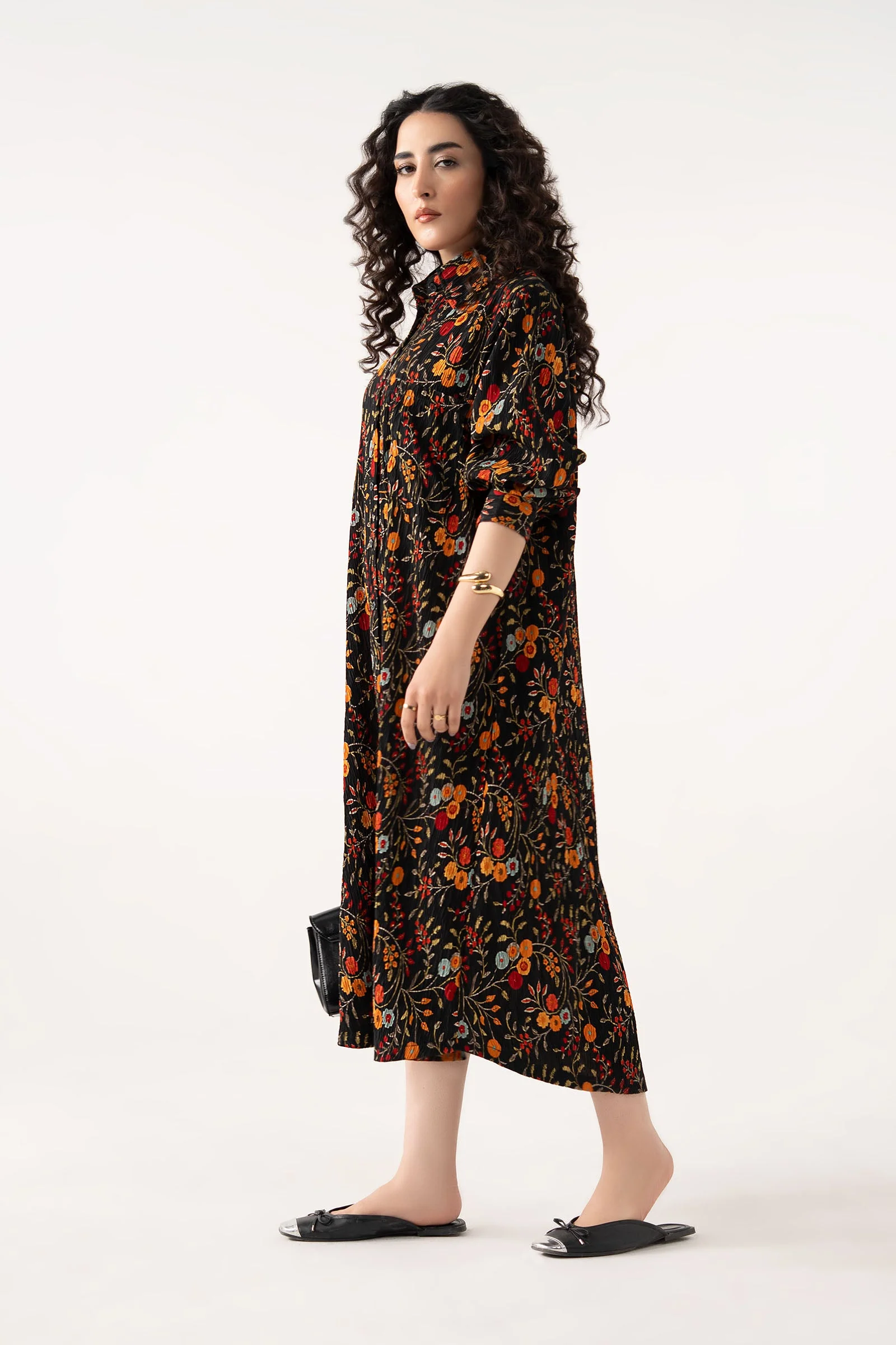 Printed Button-Down Dress - Image 12