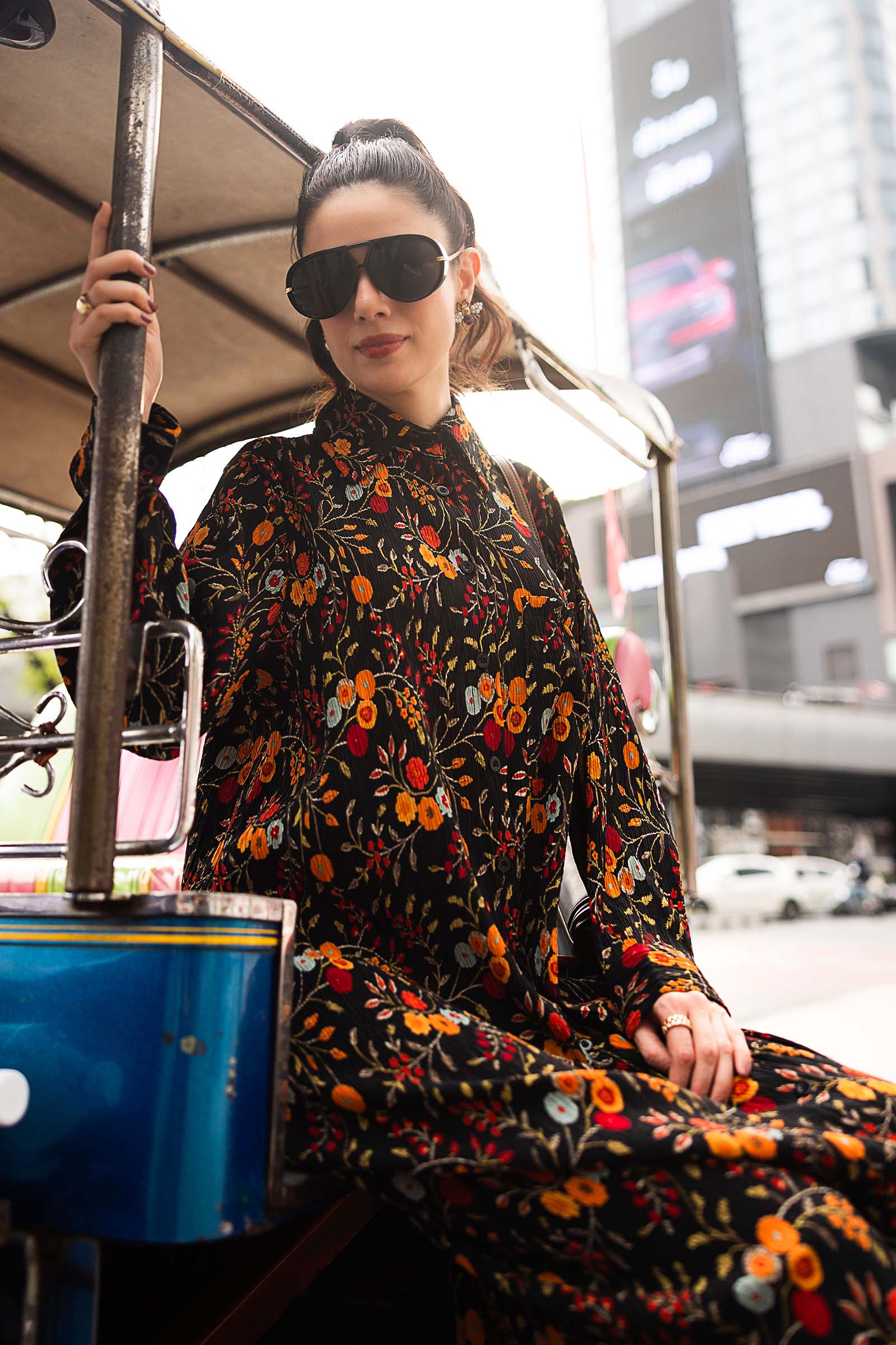 Printed Button-Down Dress - Image 4