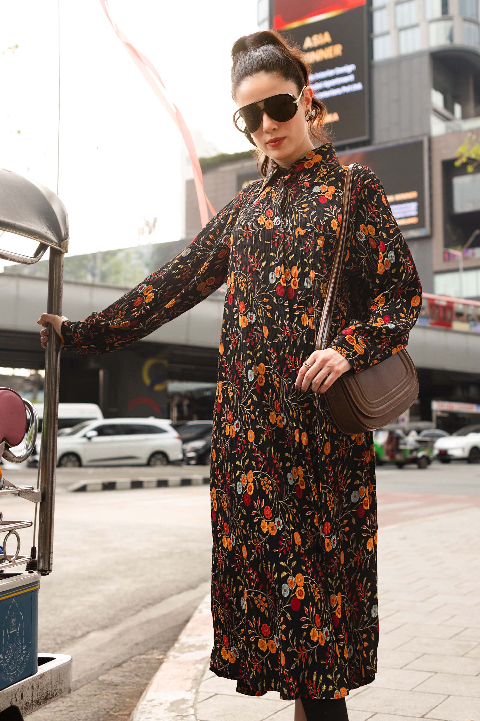 Printed Button-Down Dress - Image 5