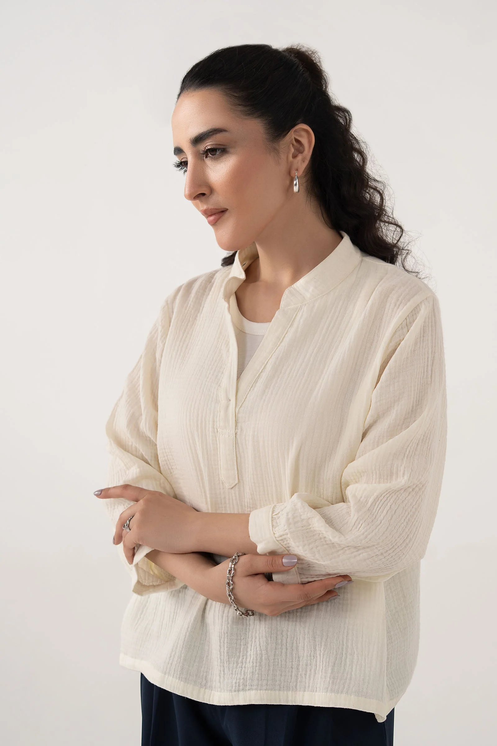 Muslin Buttoned Top - Image 9