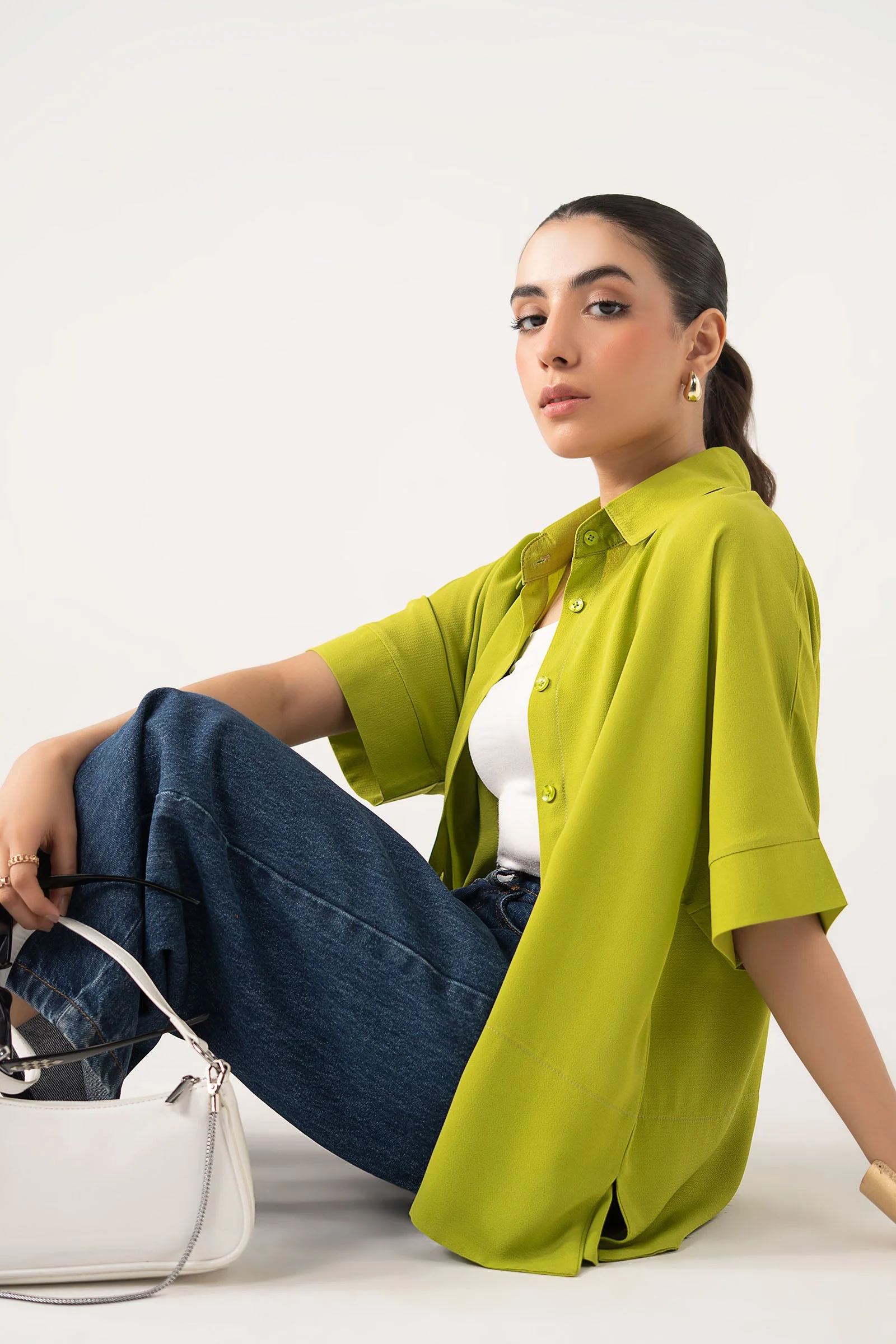 Batwing Buttoned Shirt - Image 6
