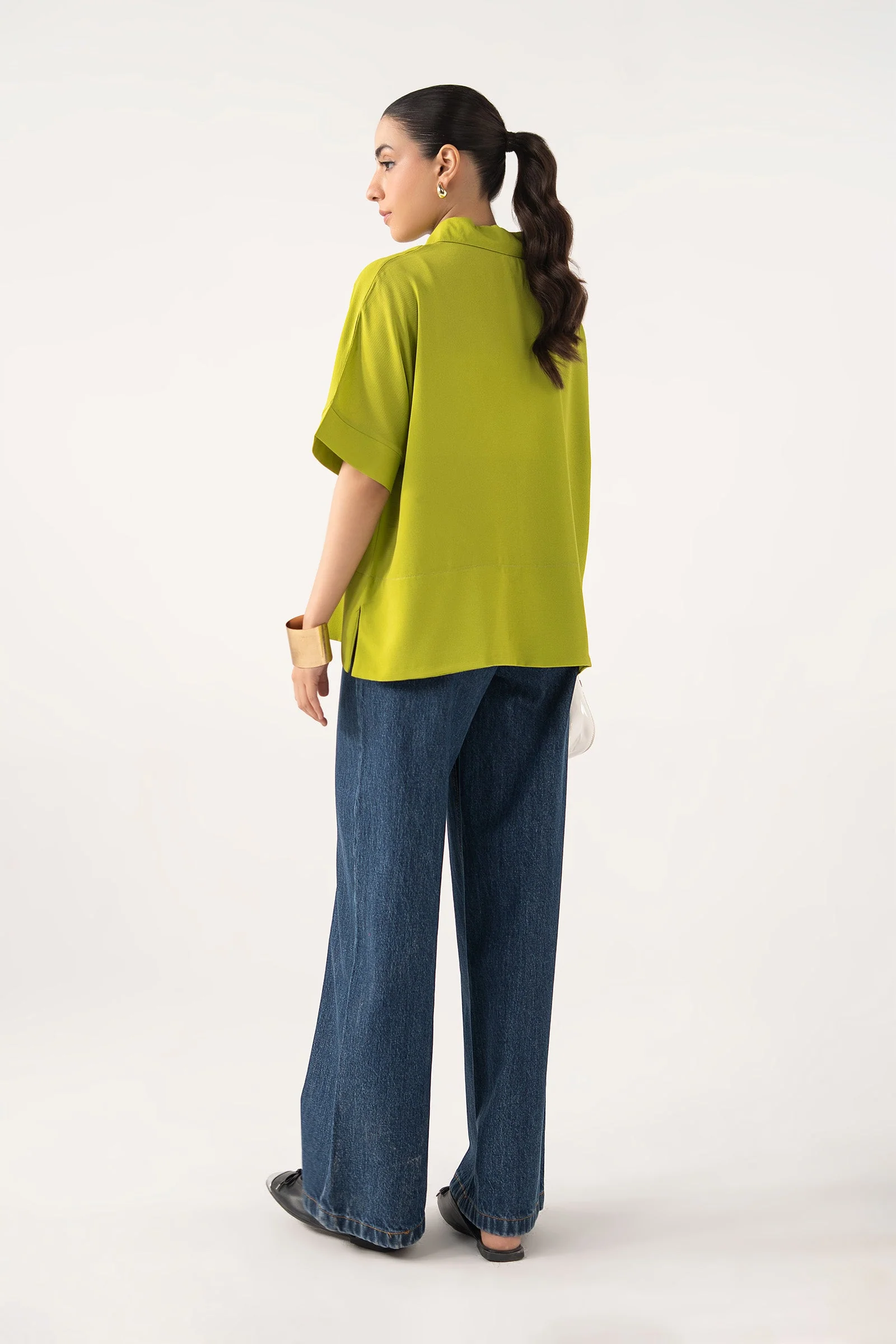 Batwing Buttoned Shirt - Image 8