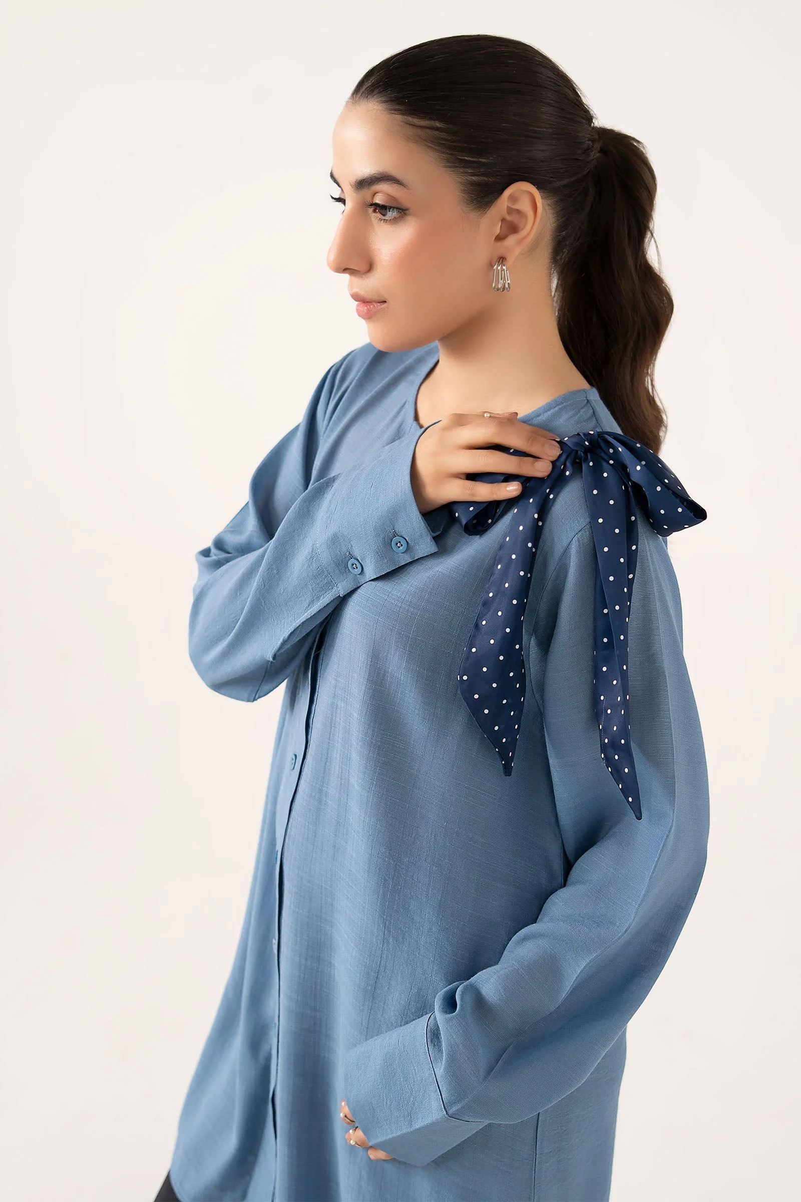 Long Buttoned Top - Image 4