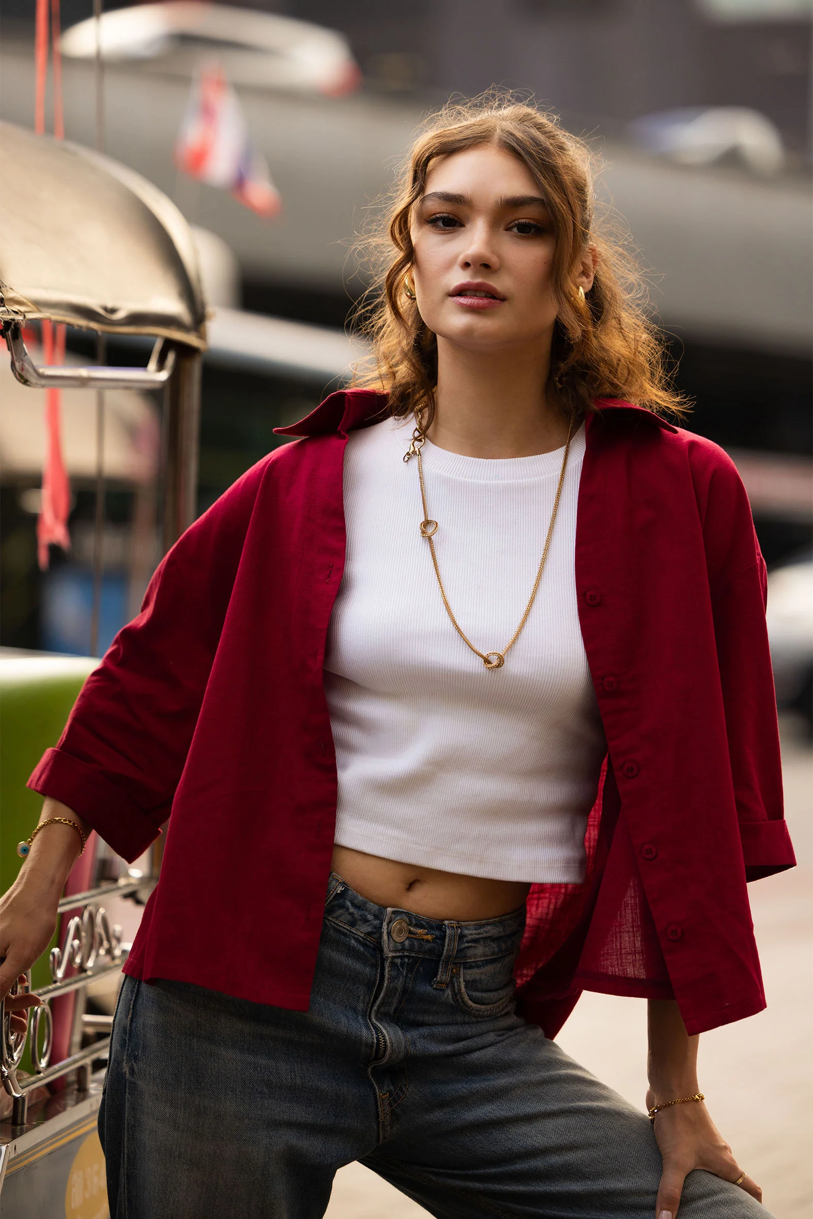 Casual Button-Down Top - Image 2