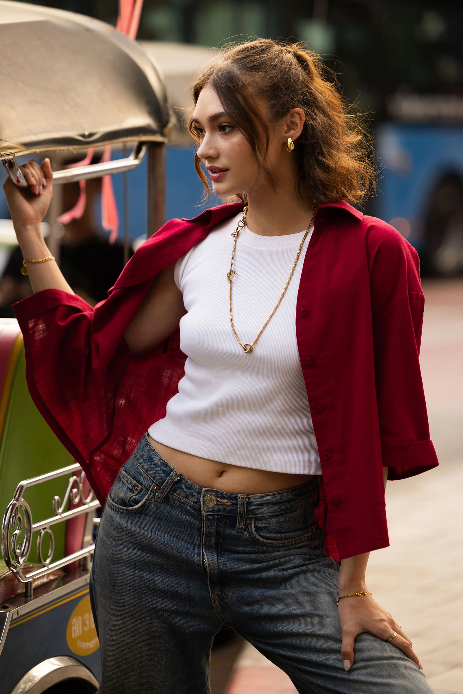 Casual Button-Down Top - Image 3