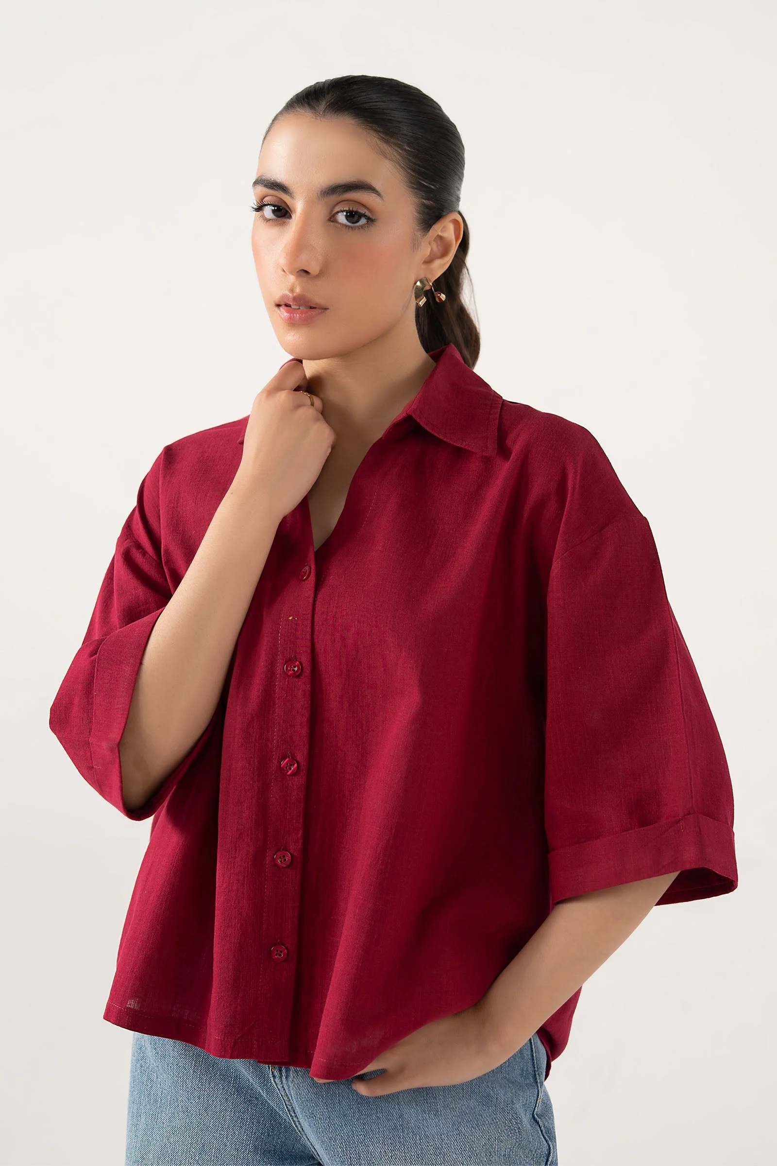 Casual Button-Down Top - Image 8