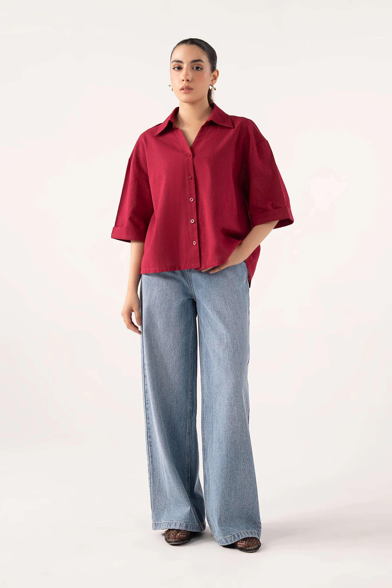Casual Button-Down Top - Image 9