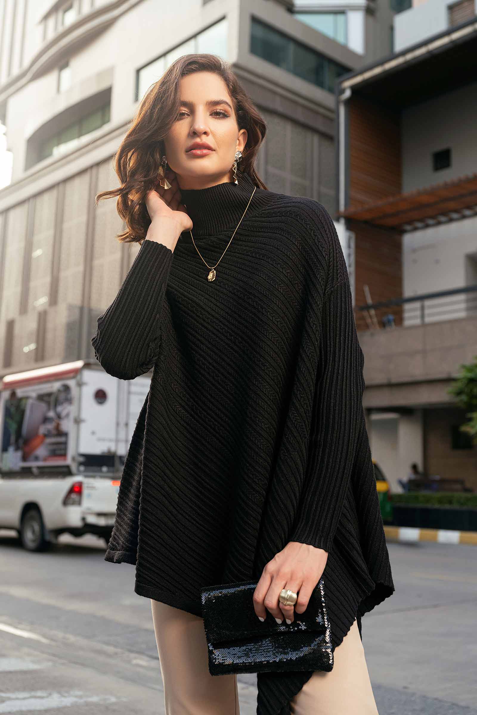 Asymmetrical Sweater (Free Size) - Image 4