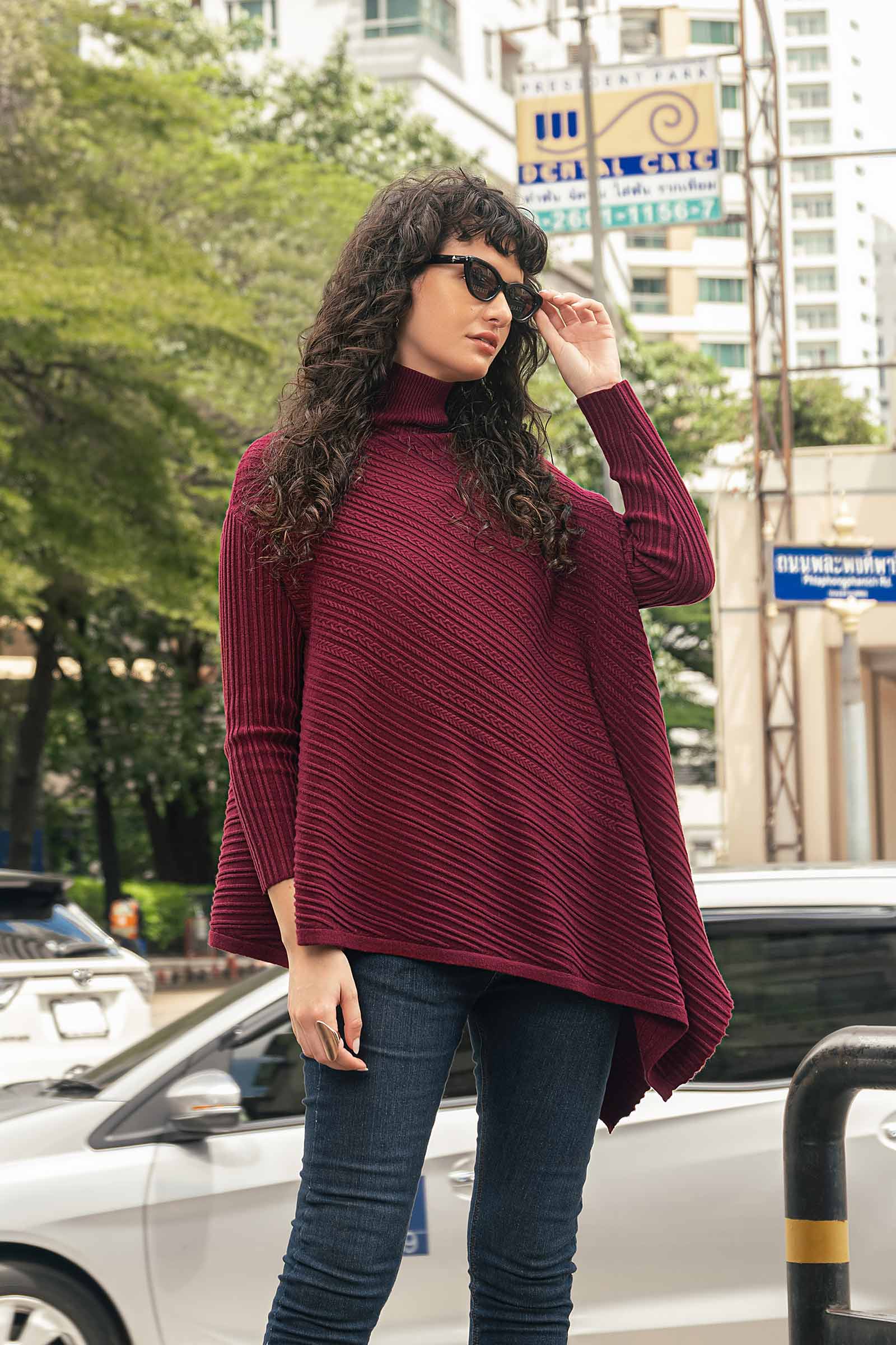 Asymmetrical Sweater (Free Size) - Image 2
