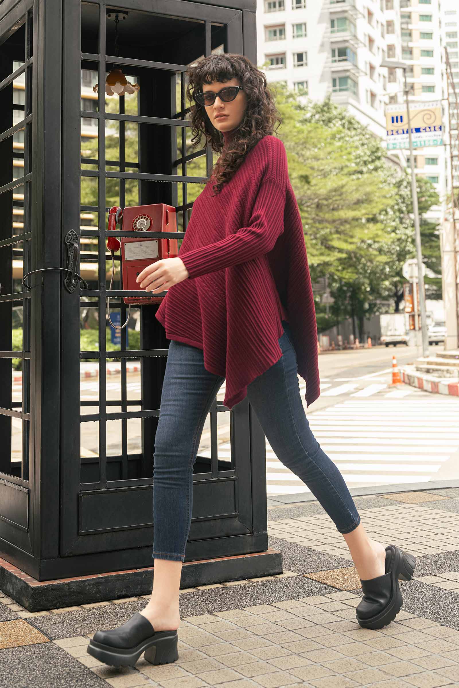 Asymmetrical Sweater (Free Size) - Image 3