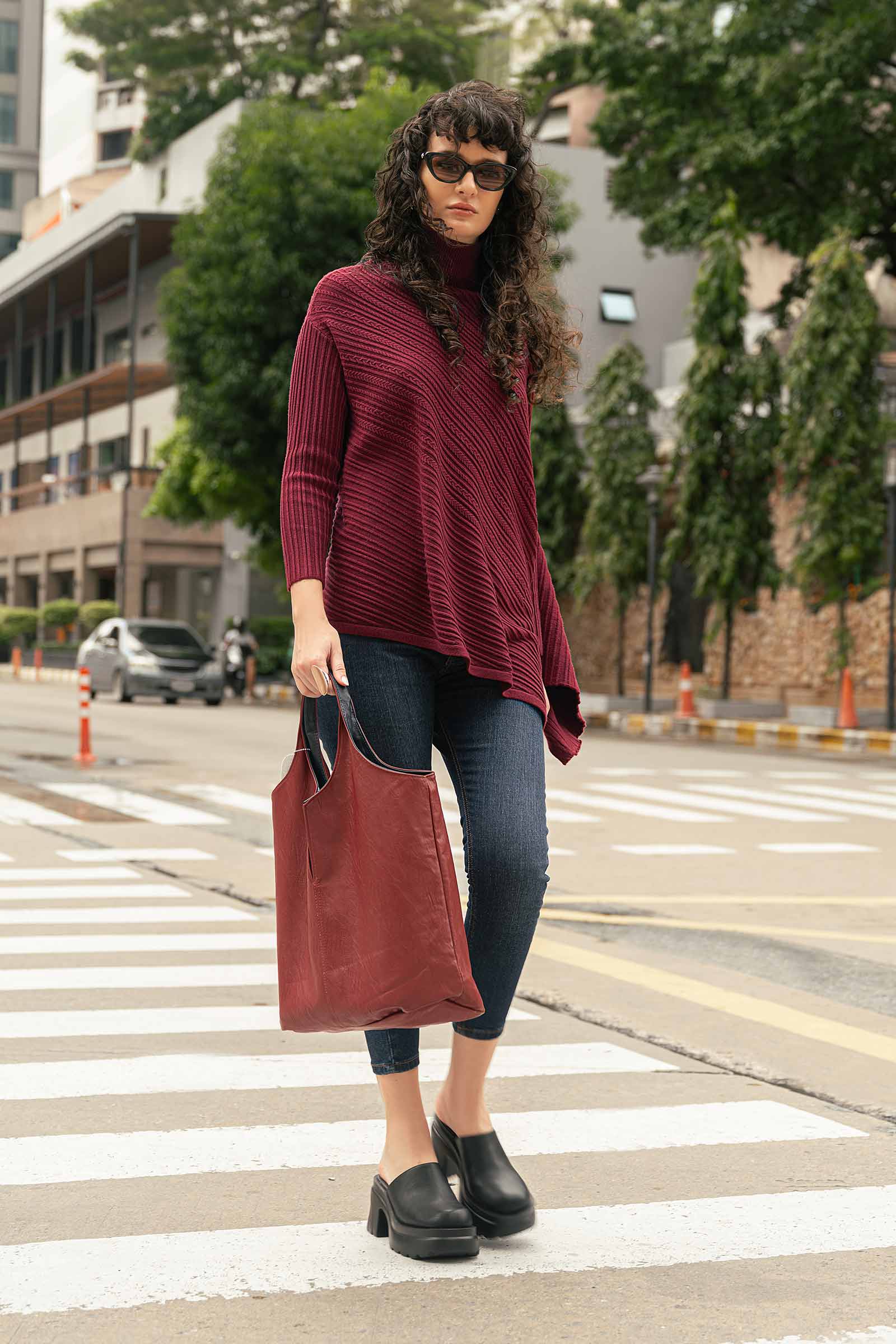 Asymmetrical Sweater (Free Size) - Image 5