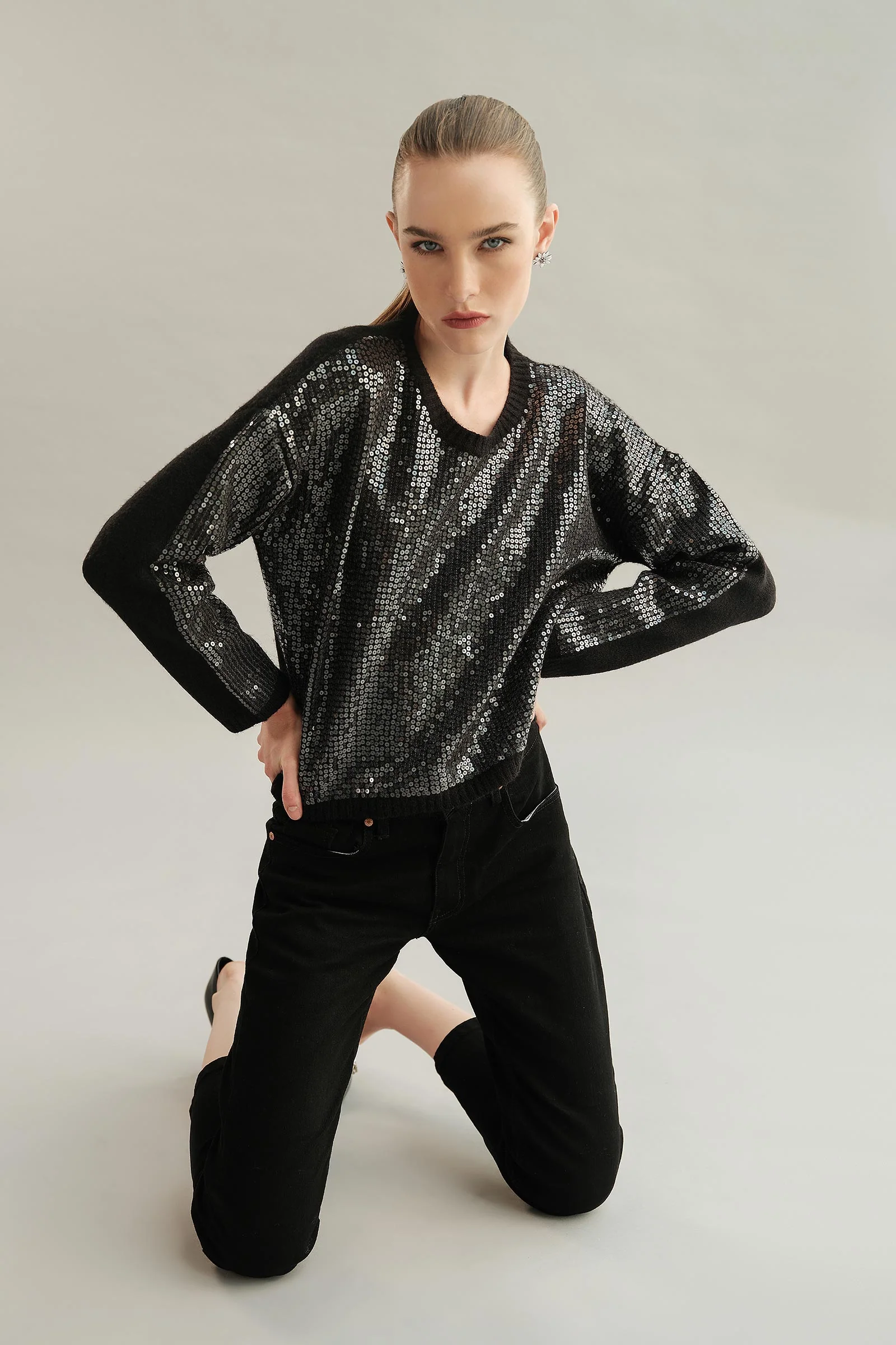 Sequin Sweater (Free Size) - Image 3