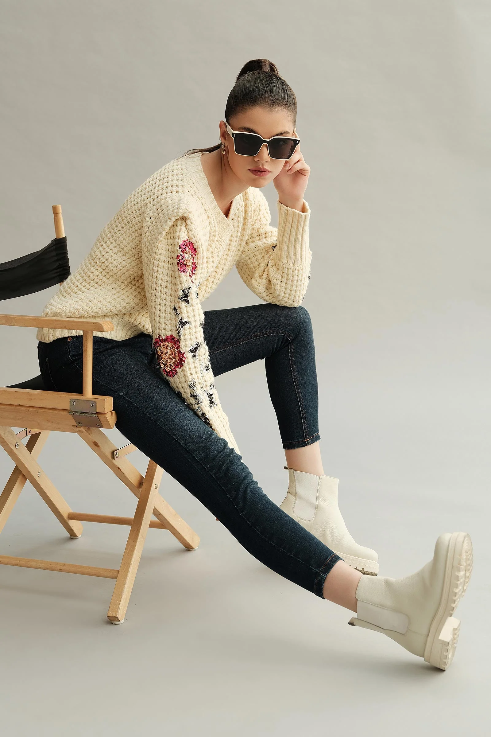 Floral Sweater (Free Size) - Image 4