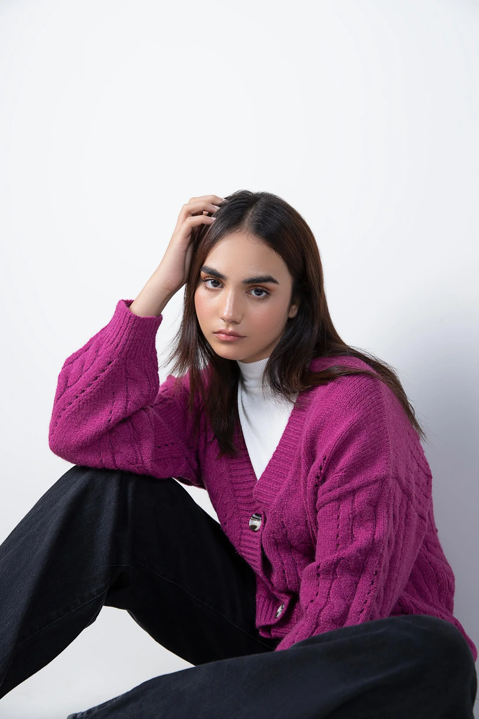 Cable Knit Cardigan - Image 5