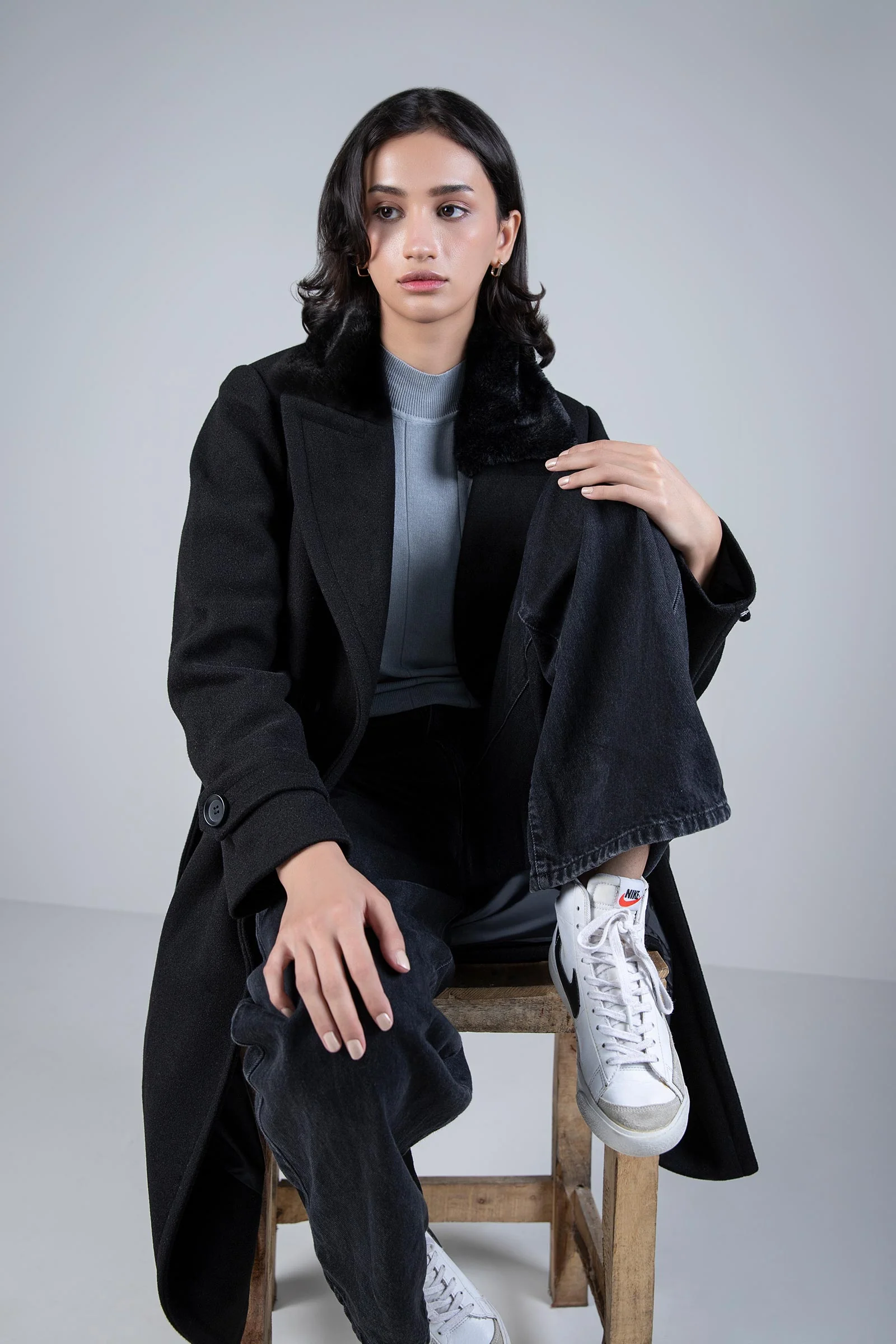 Fur Collar Coat - Image 4