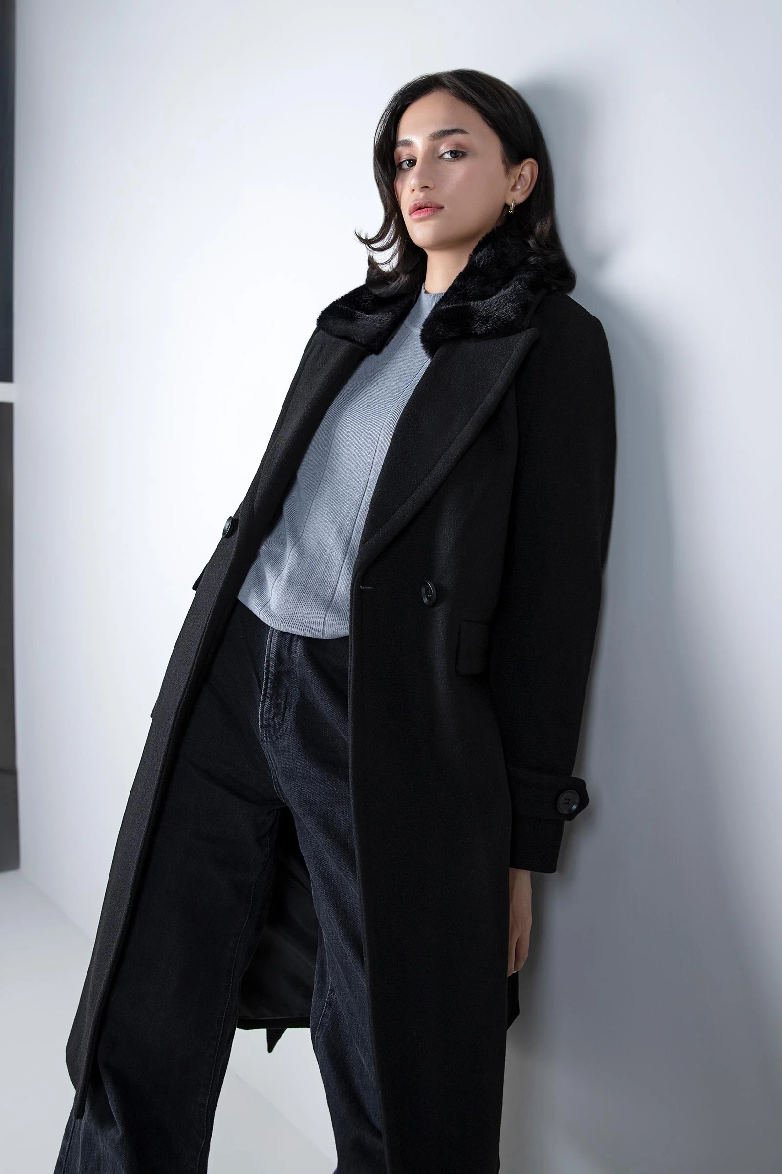Fur Collar Coat - Image 5
