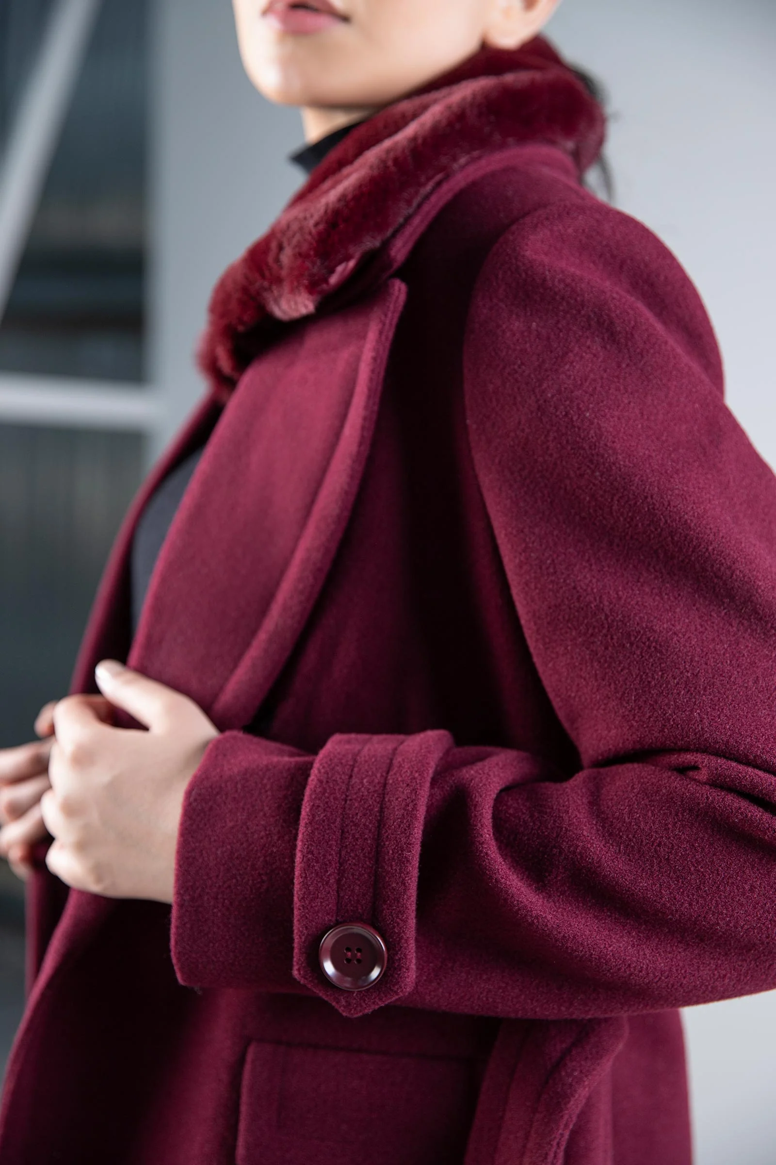 Fur Collar Coat - Image 5