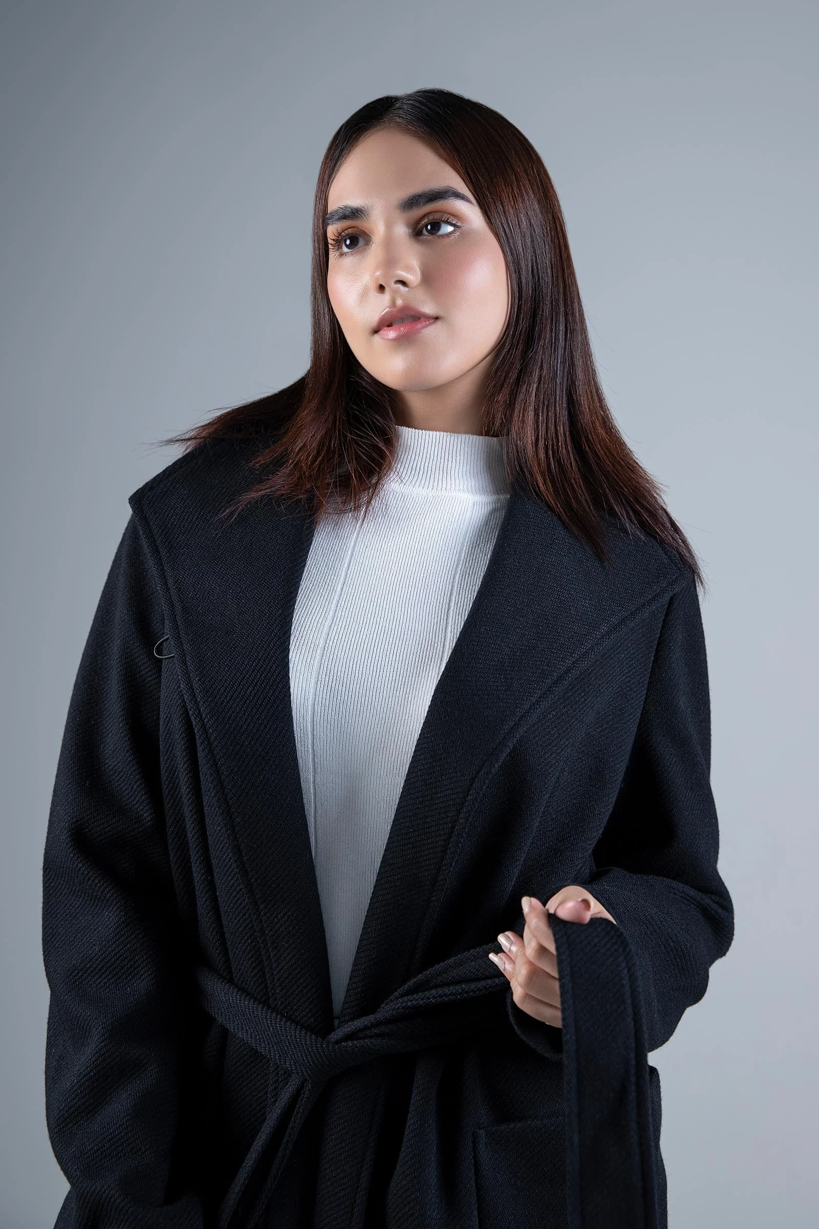 High Collar Coat - Image 2