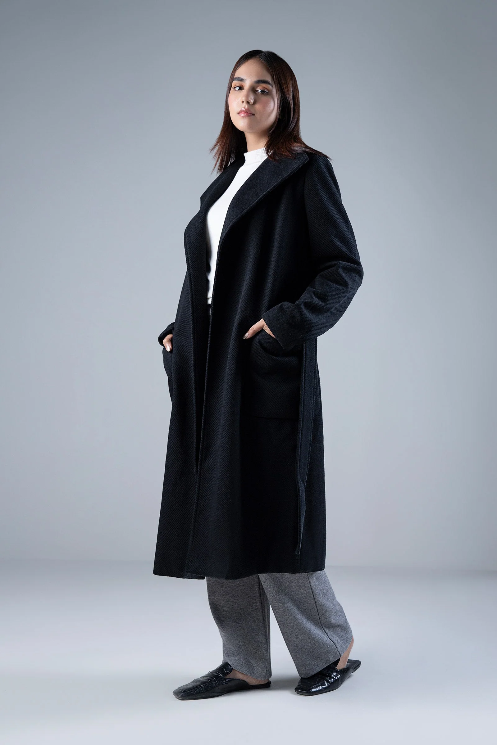 High Collar Coat - Image 3
