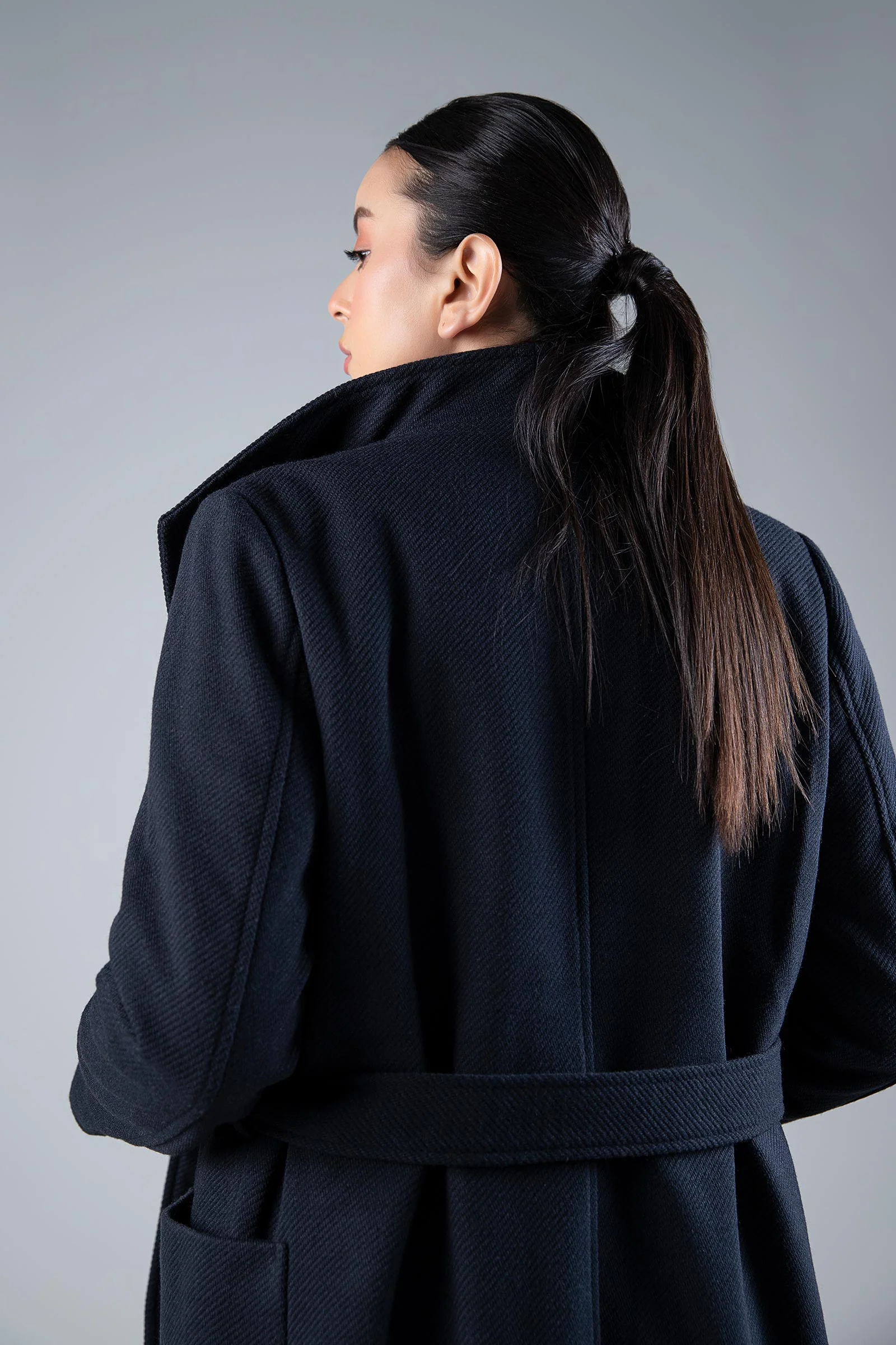 High Collar Coat - Image 4