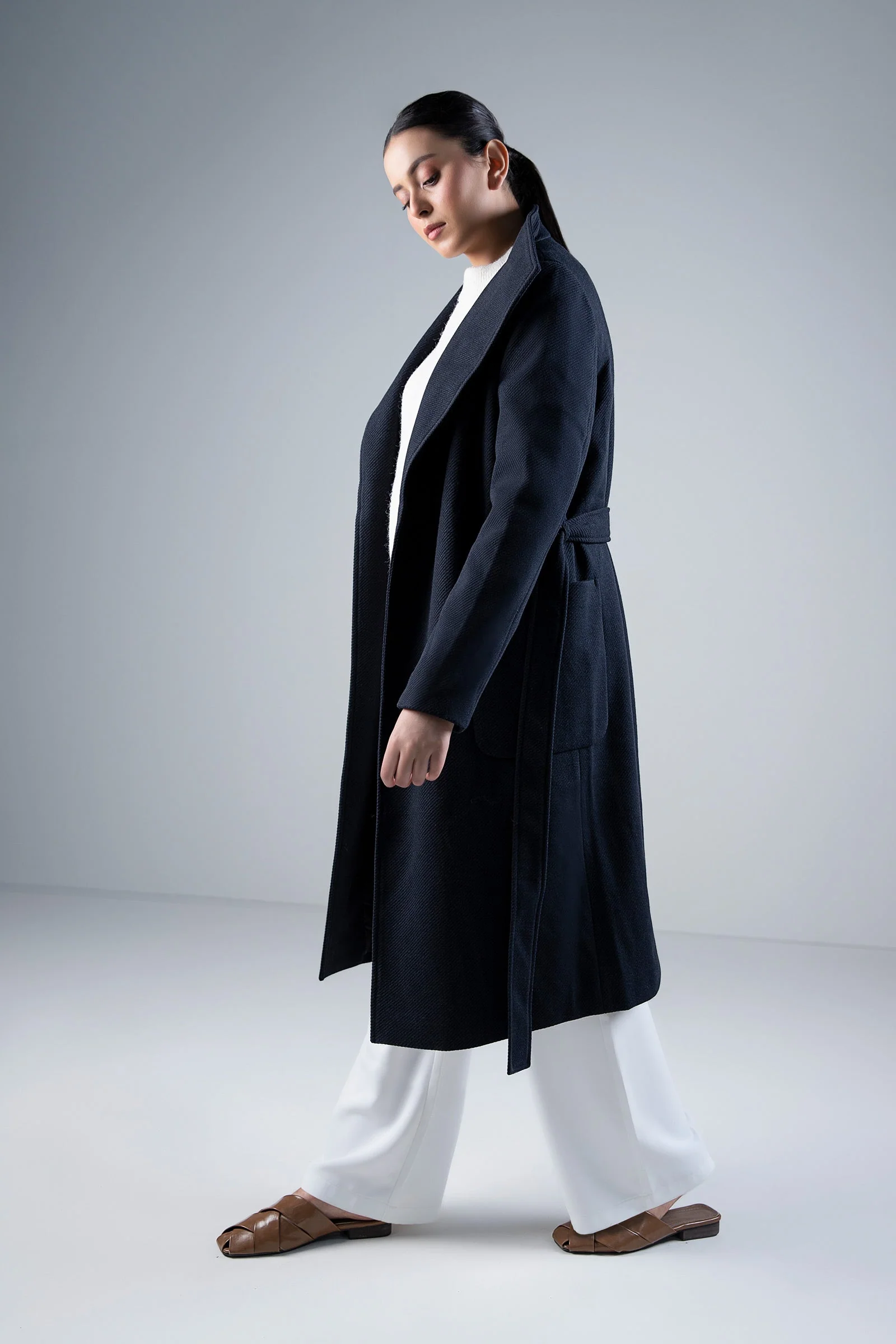 High Collar Coat - Image 5